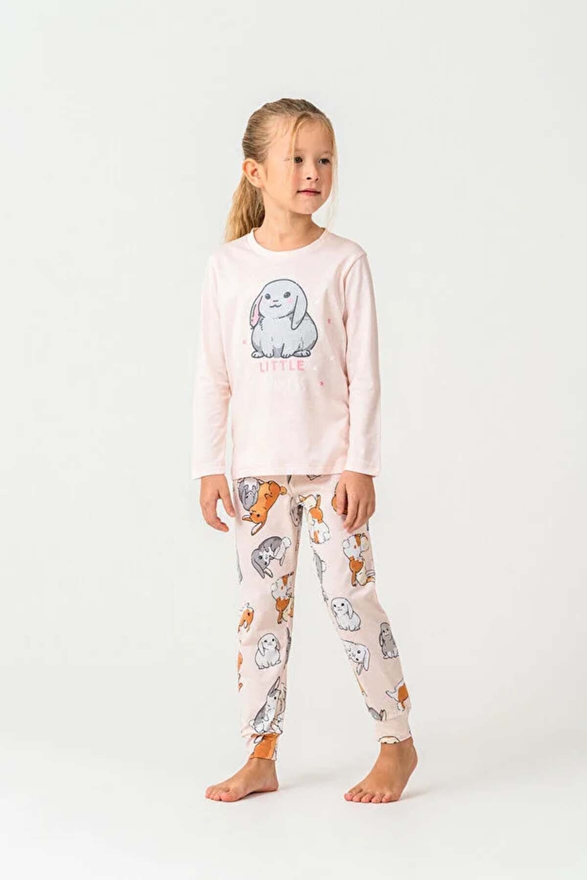 Roly Poly Kız Çocuk Pijama Takımı RP3775-G.PDR