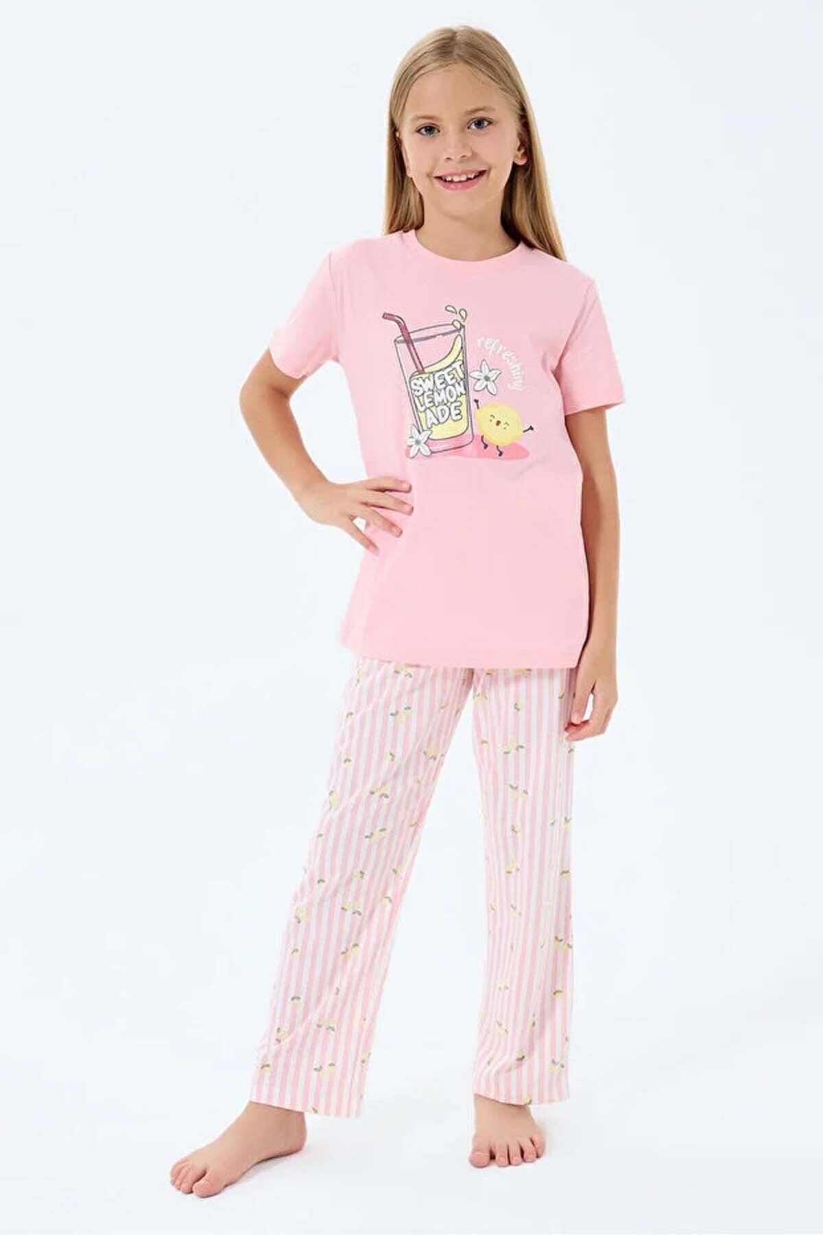 Roly Poly Kız Çocuk Pijama Takımı RP3776-G.SMN