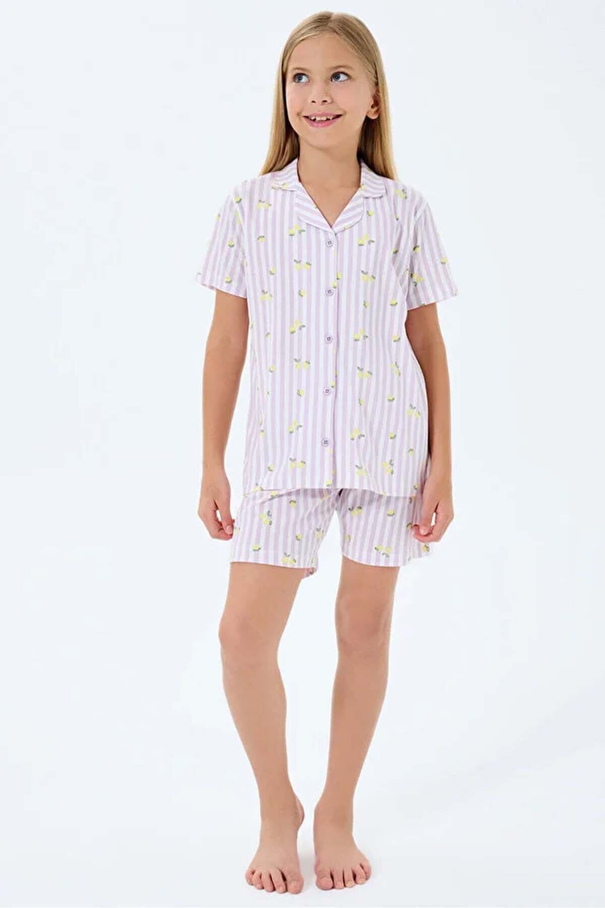 Roly Poly Kız Çocuk Pijama Takımı RP3778-2.LLA