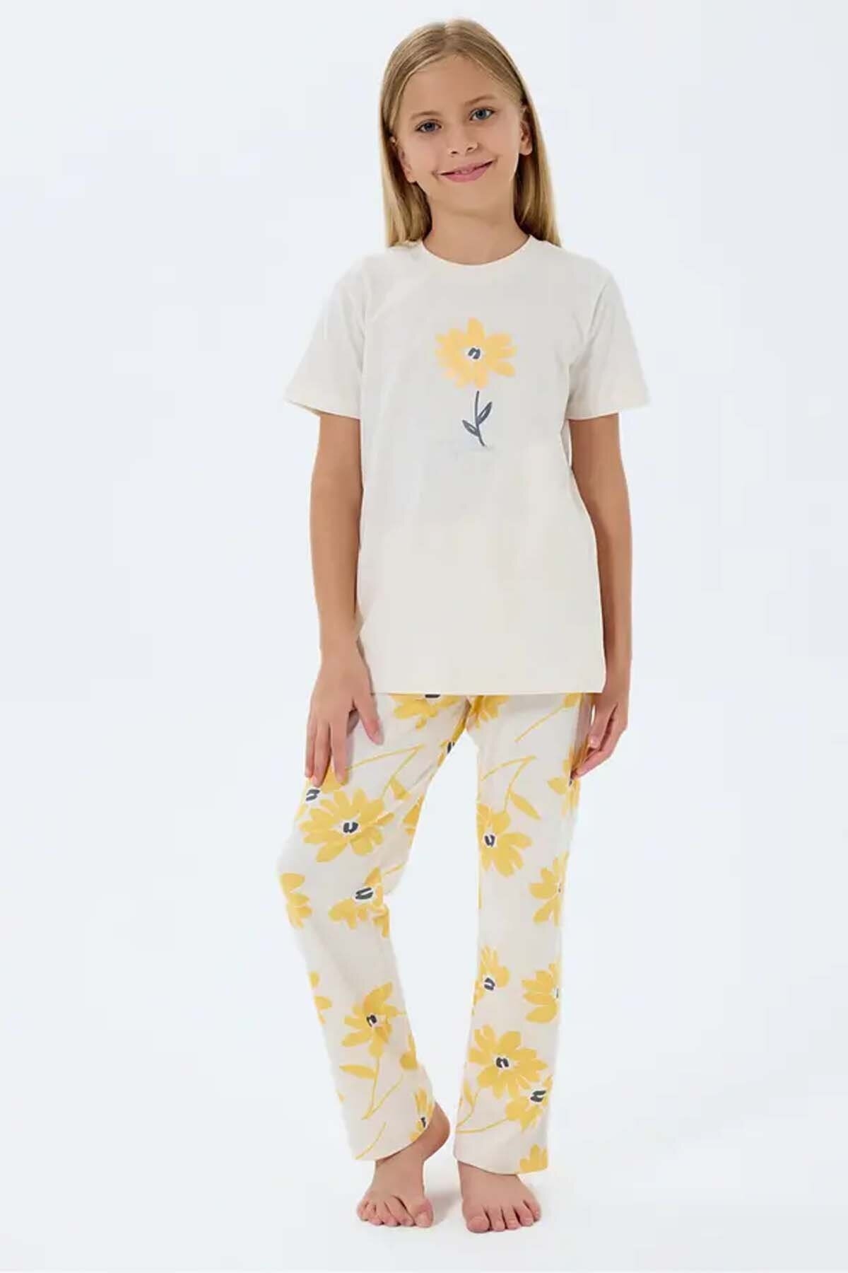 Roly Poly Kız Çocuk Pijama Takımı RP3785-2.EKR