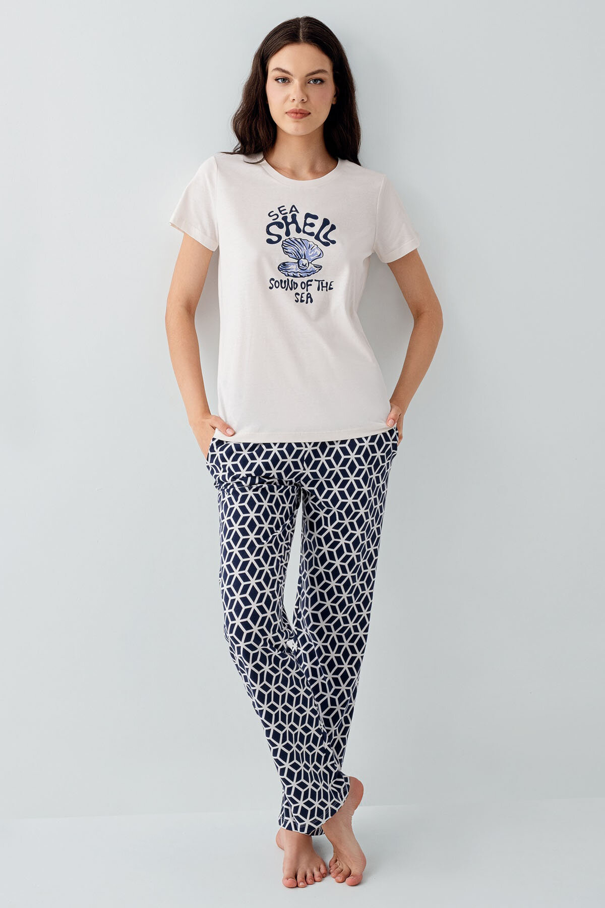 Arnetta Kadın Pijama Takımı AR3661-S.EKR