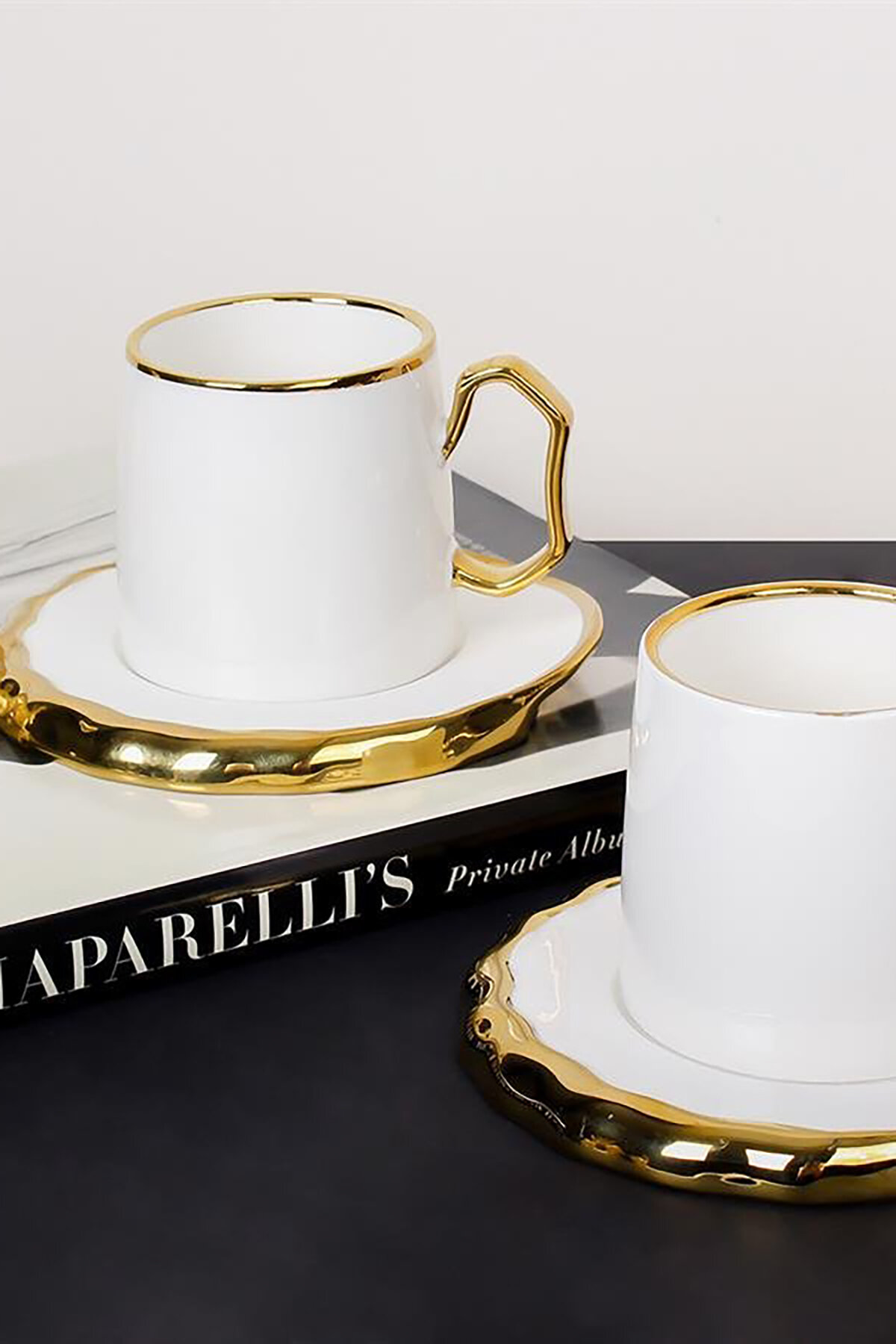 Sembol Karen 2 li Nescafe Takımı Beyaz Altın