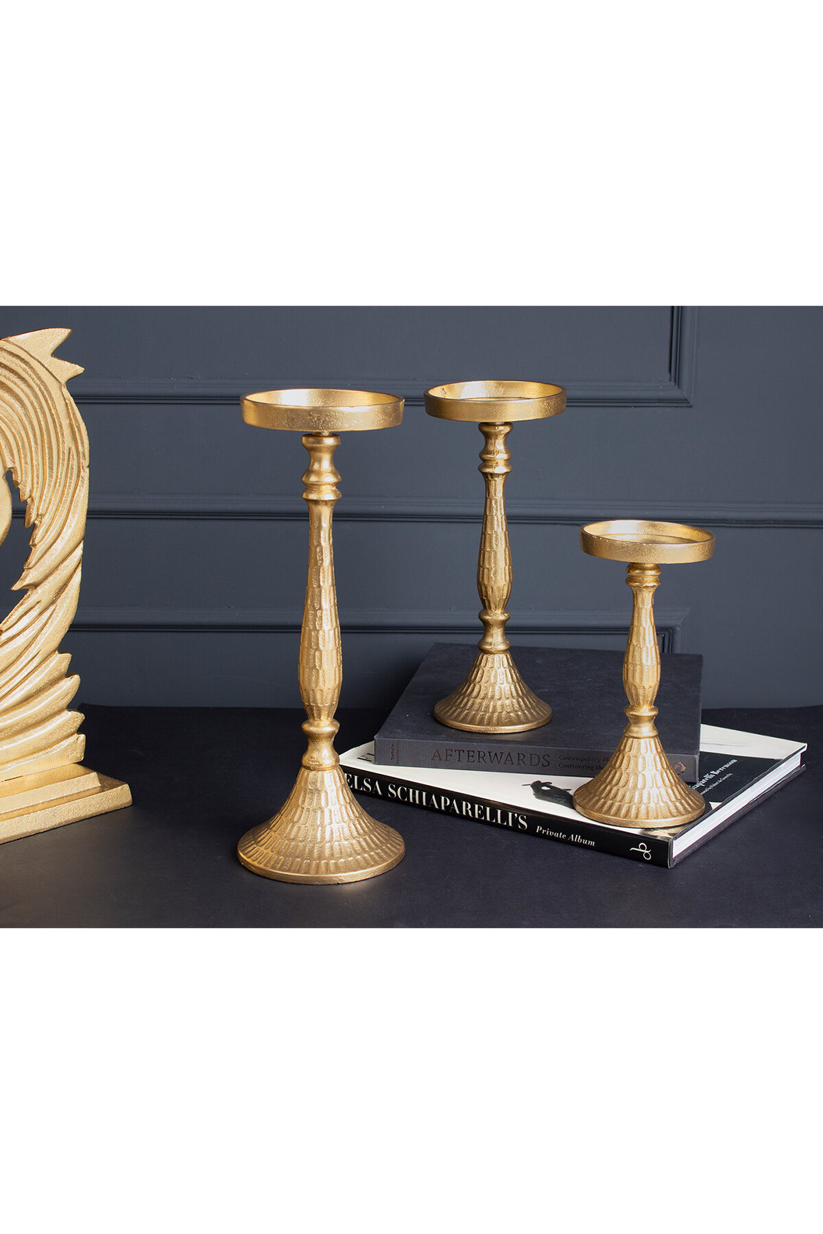 Sembol Vince Şamdan Gold 10x10x22cm