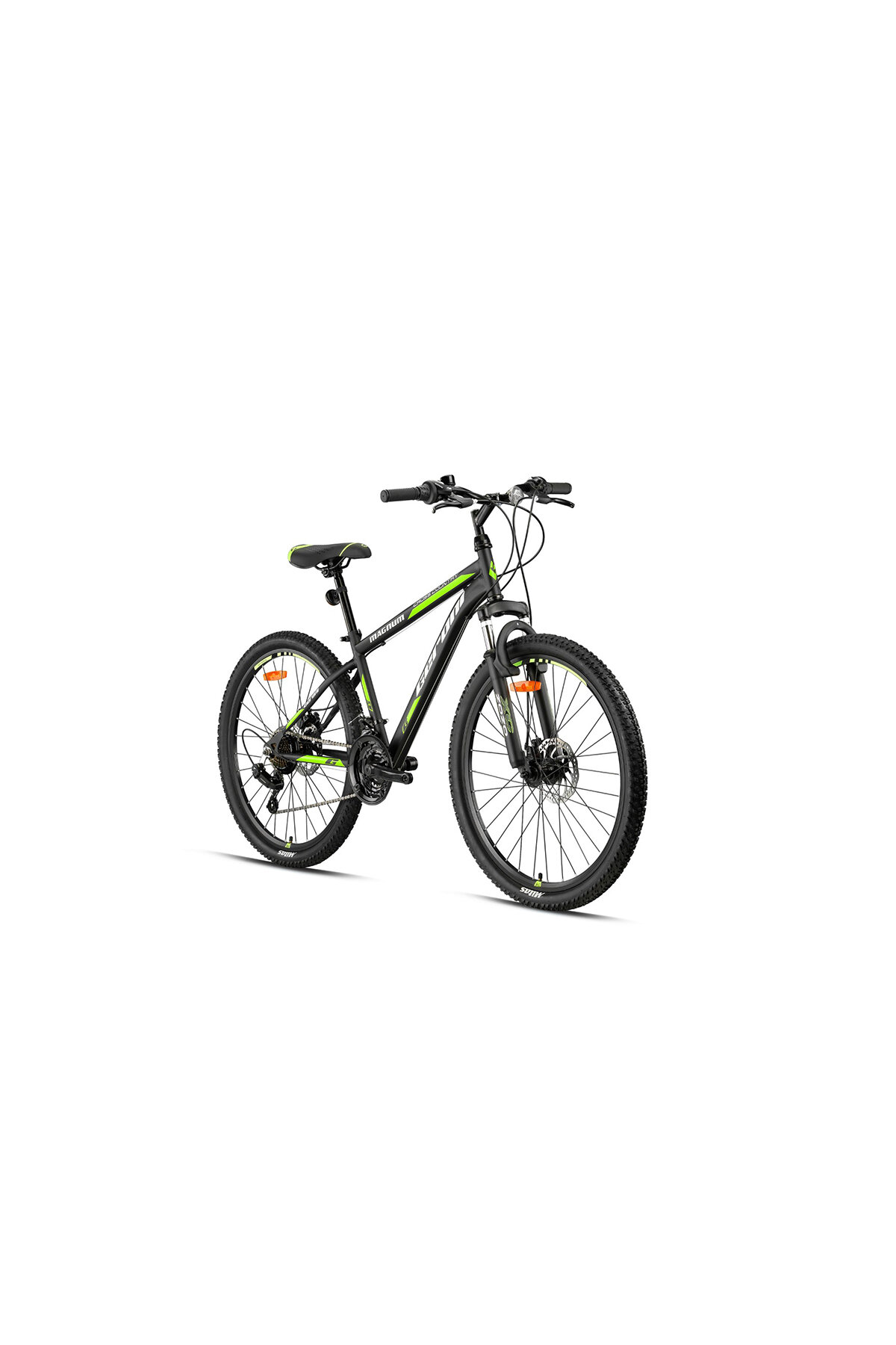 Geroni Magnum - 27.5" - MTB - 15' - 21 Vites - M.Disc - Mat Siyah-Yeşil/Gri