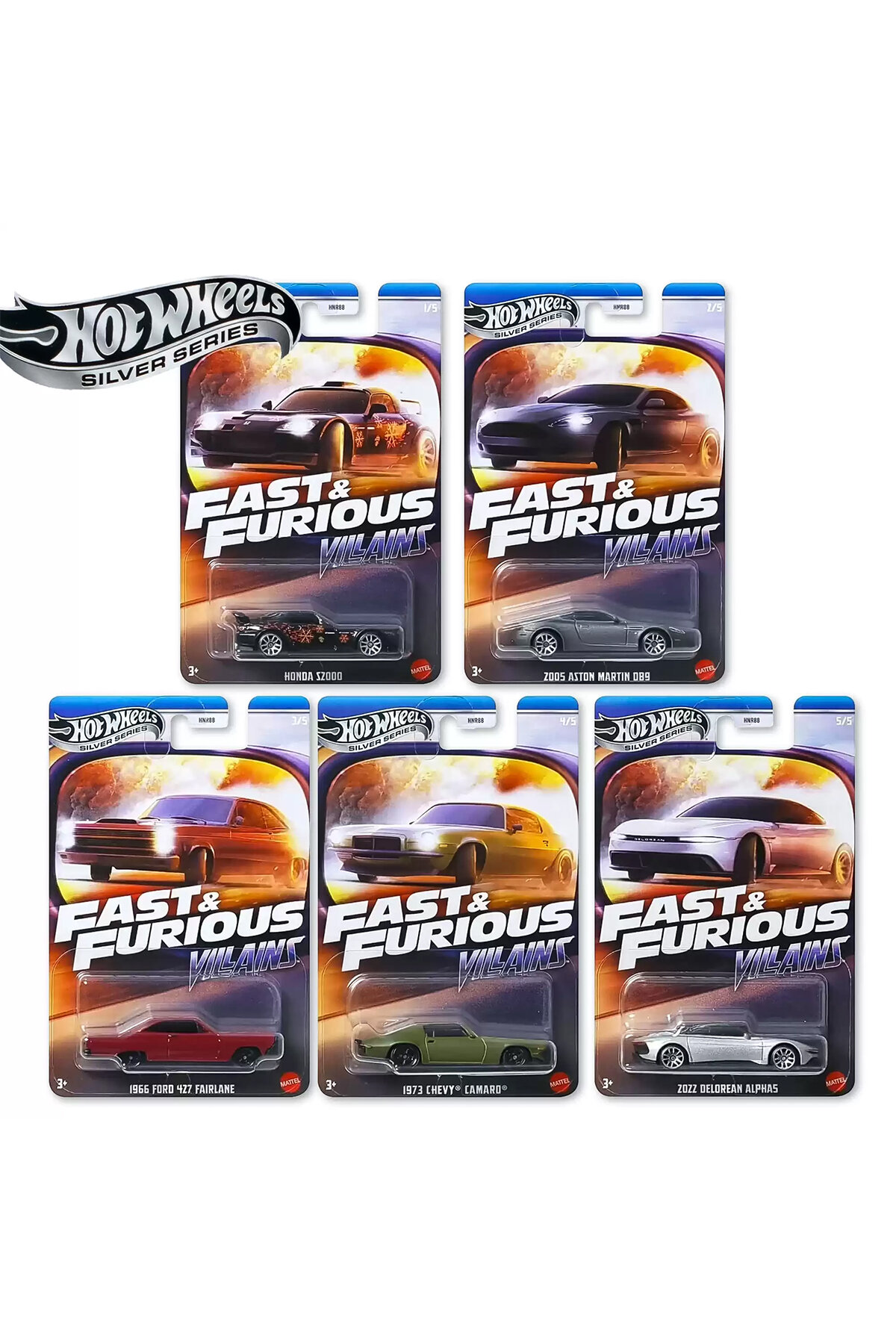 Hot Wheels Silver Series Fast & Furious Villains 2025 HNR88-979J