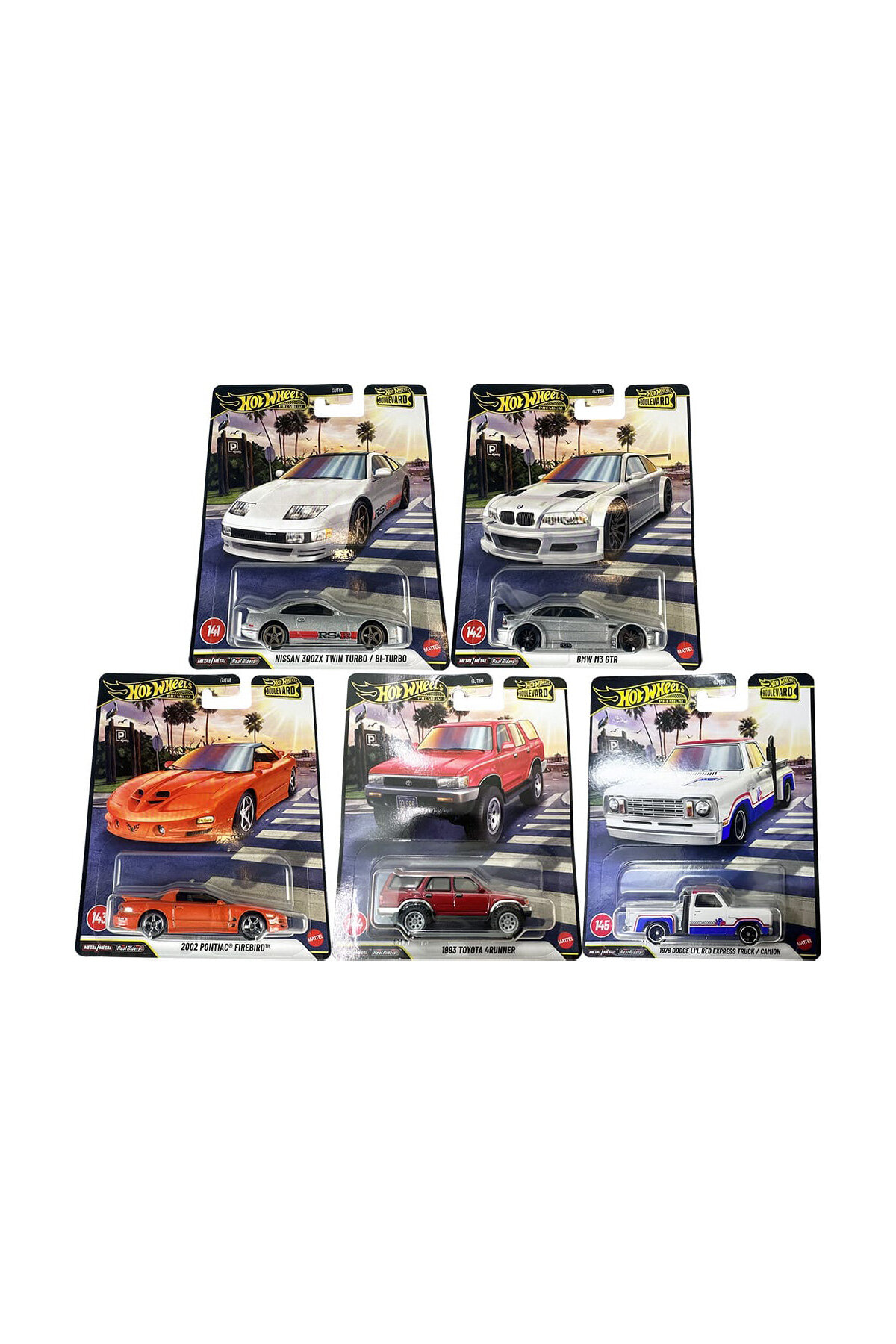 Hot Wheels PremiumBoulevard GJT68-978F 5'li Set