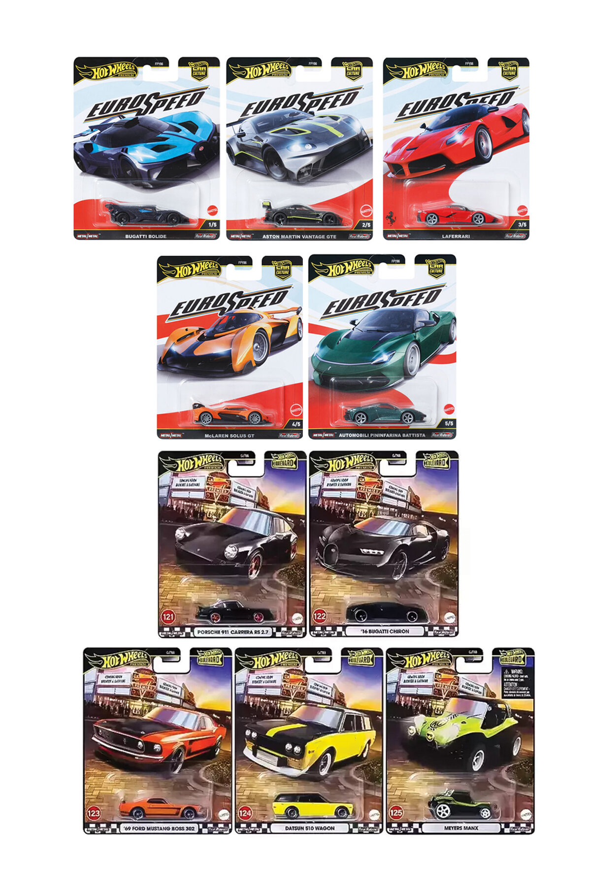 Hot Wheels Premium 10'lu Set FPY86-976L+GJT68-978B