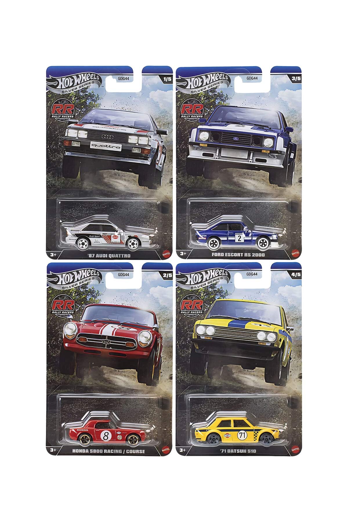 Hot Wheels Silver Series Rally Racers GDG44-977R 4'lü Set