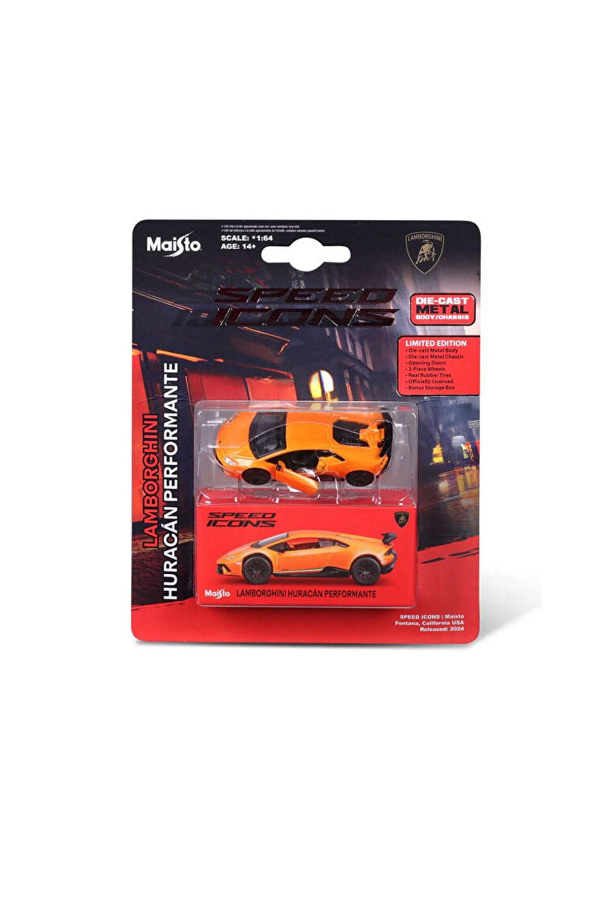 Maisto Speed Icons 1:64 Lamborghini Huracan Performante Turuncu