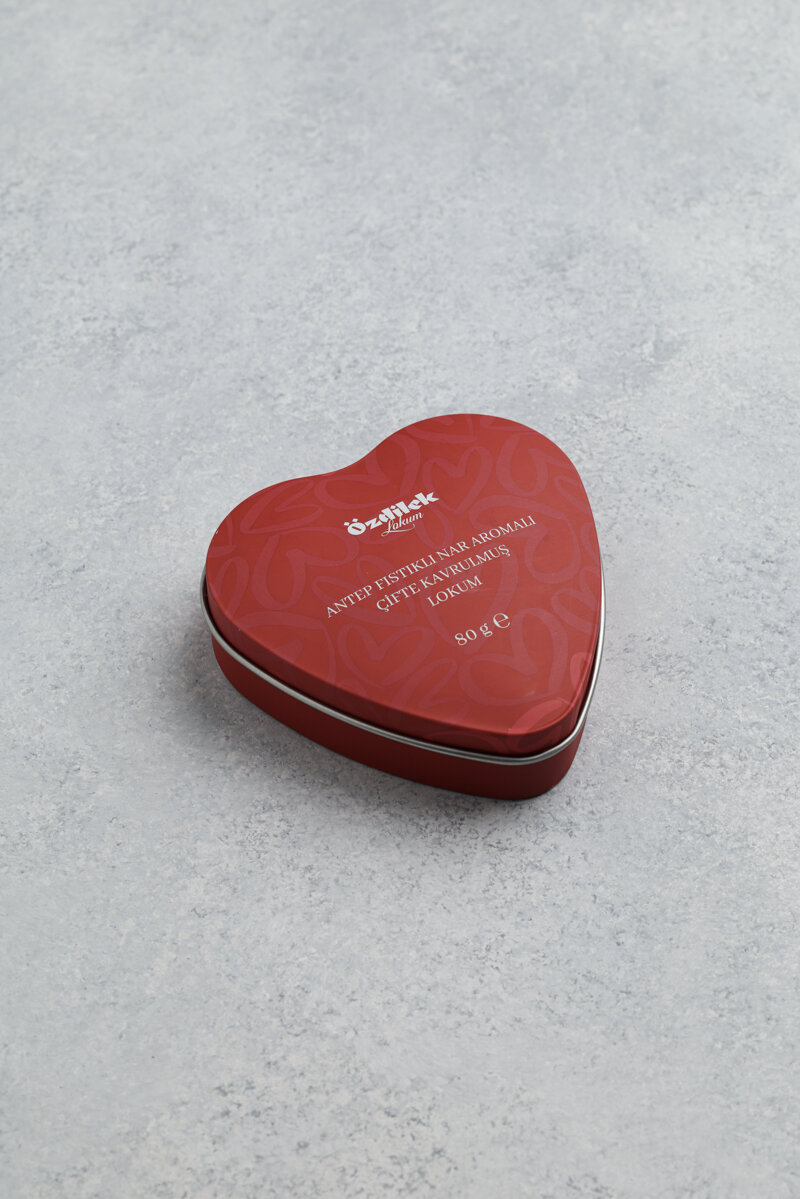 Özdilek Lokum Nar Aromalı Antep Fıstıklı Çifte Kavrulmuş Lokum 80 G