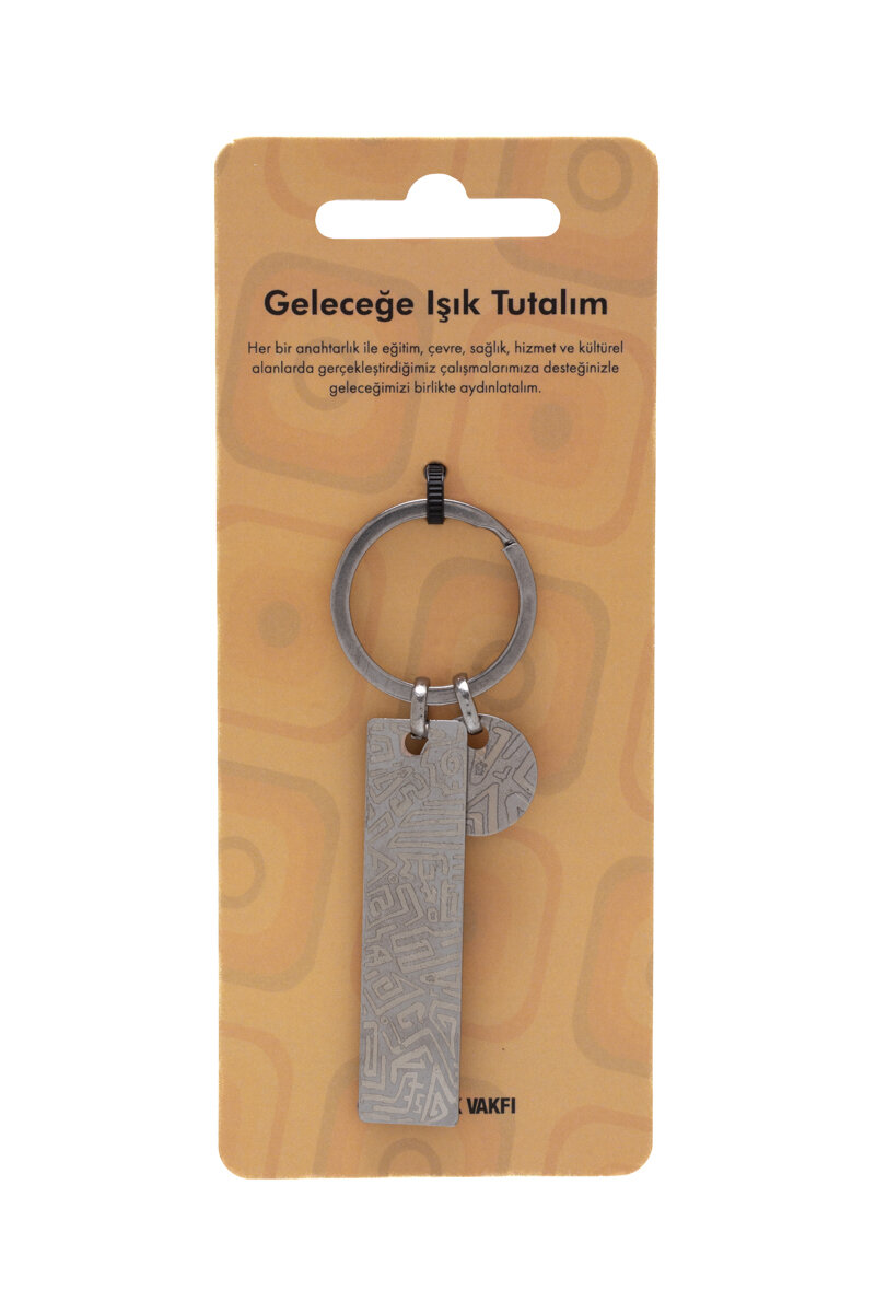 Anahtarlık Düz Metal Etnik Desenler