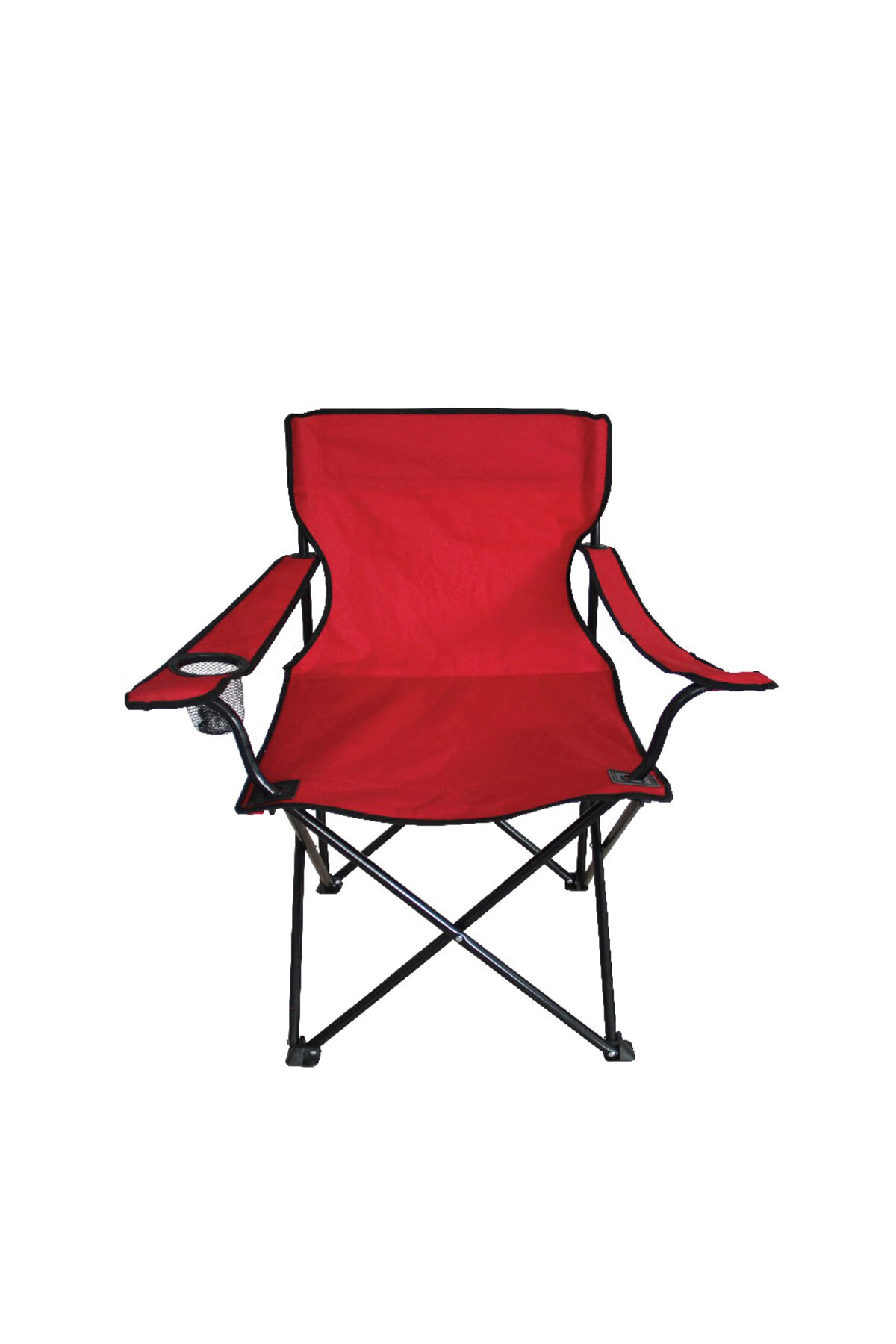 Teleskopik Kamp Sandalyesi Kırmızı