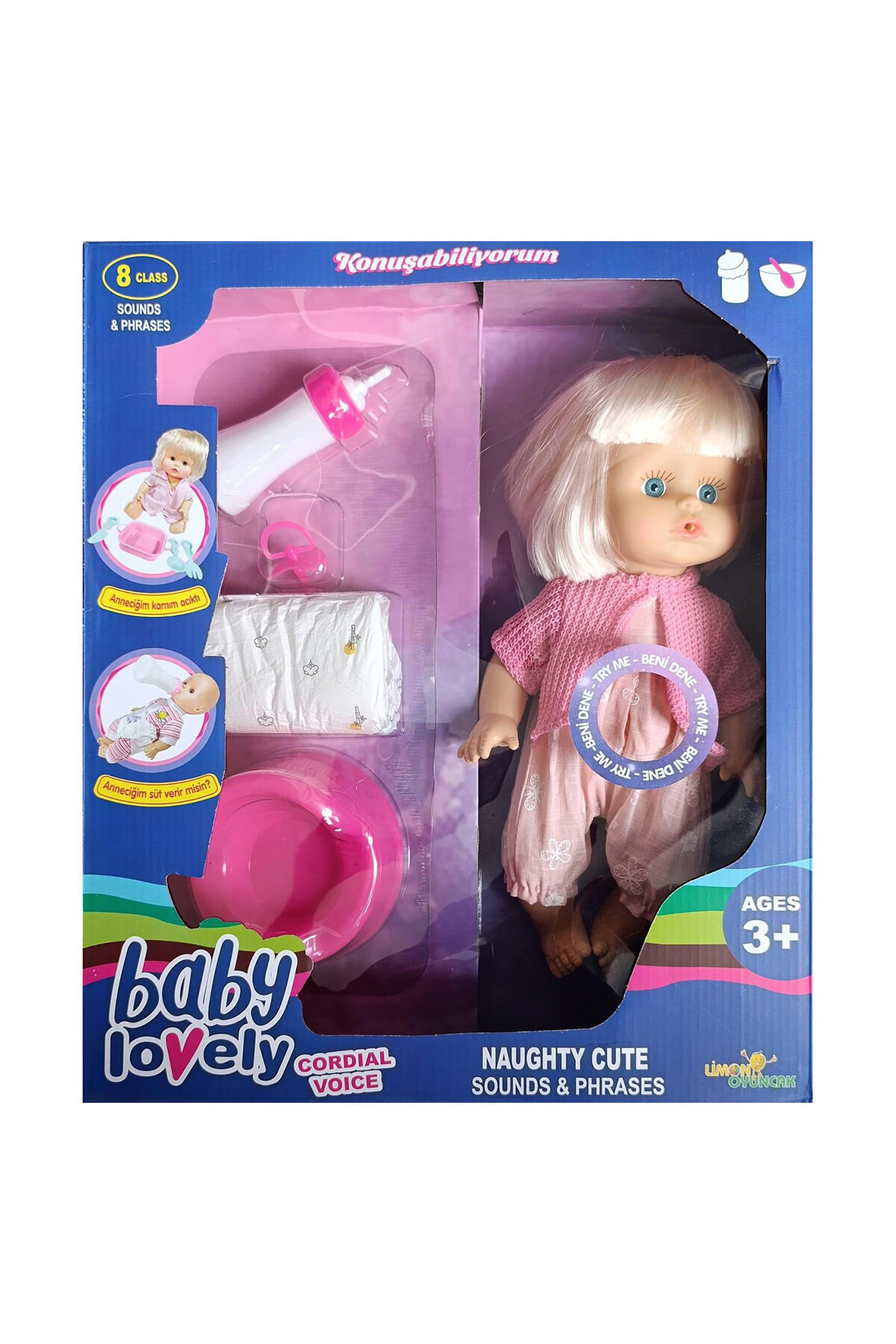 Altını Islatan Kız Bebek Limon Oyuncak