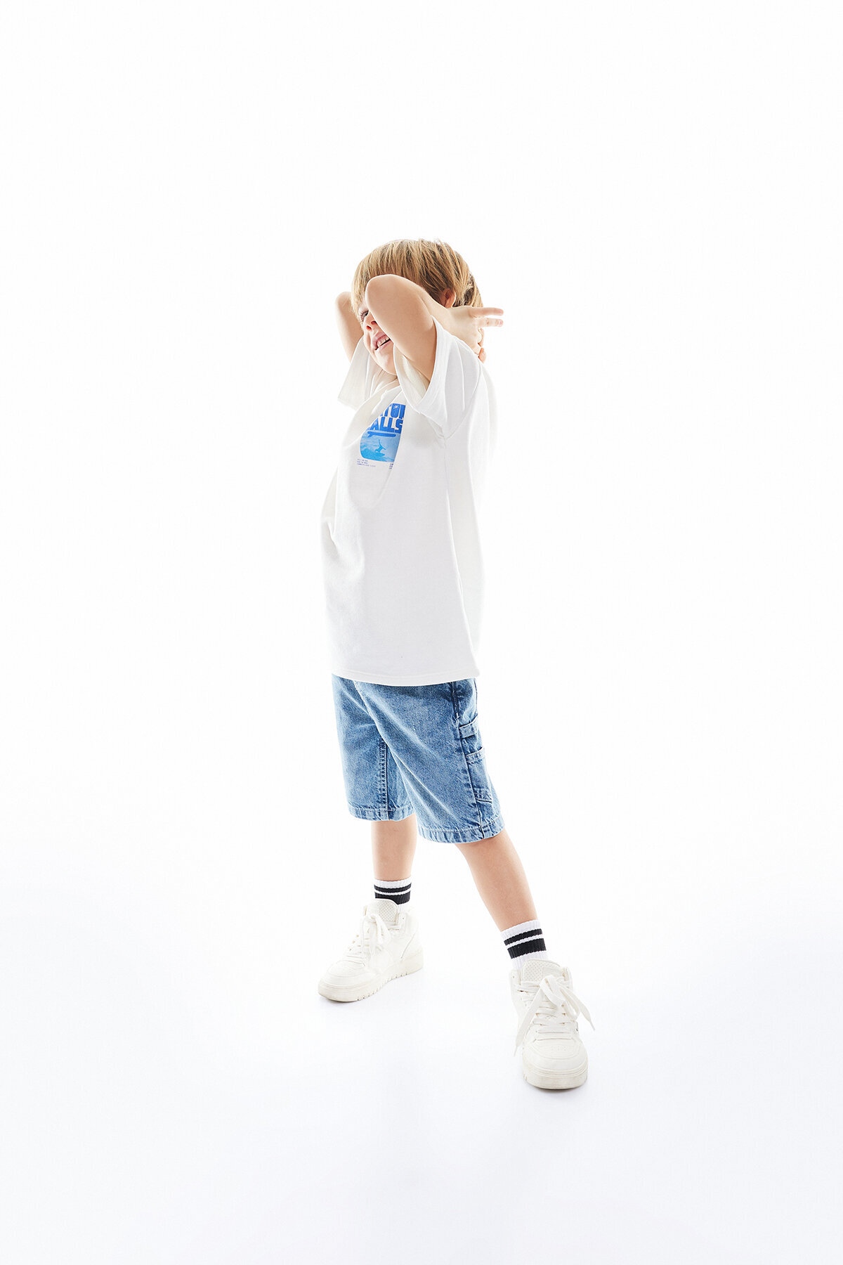 Koton Erkek Çocuk Kot Şort 5SKB40003TD