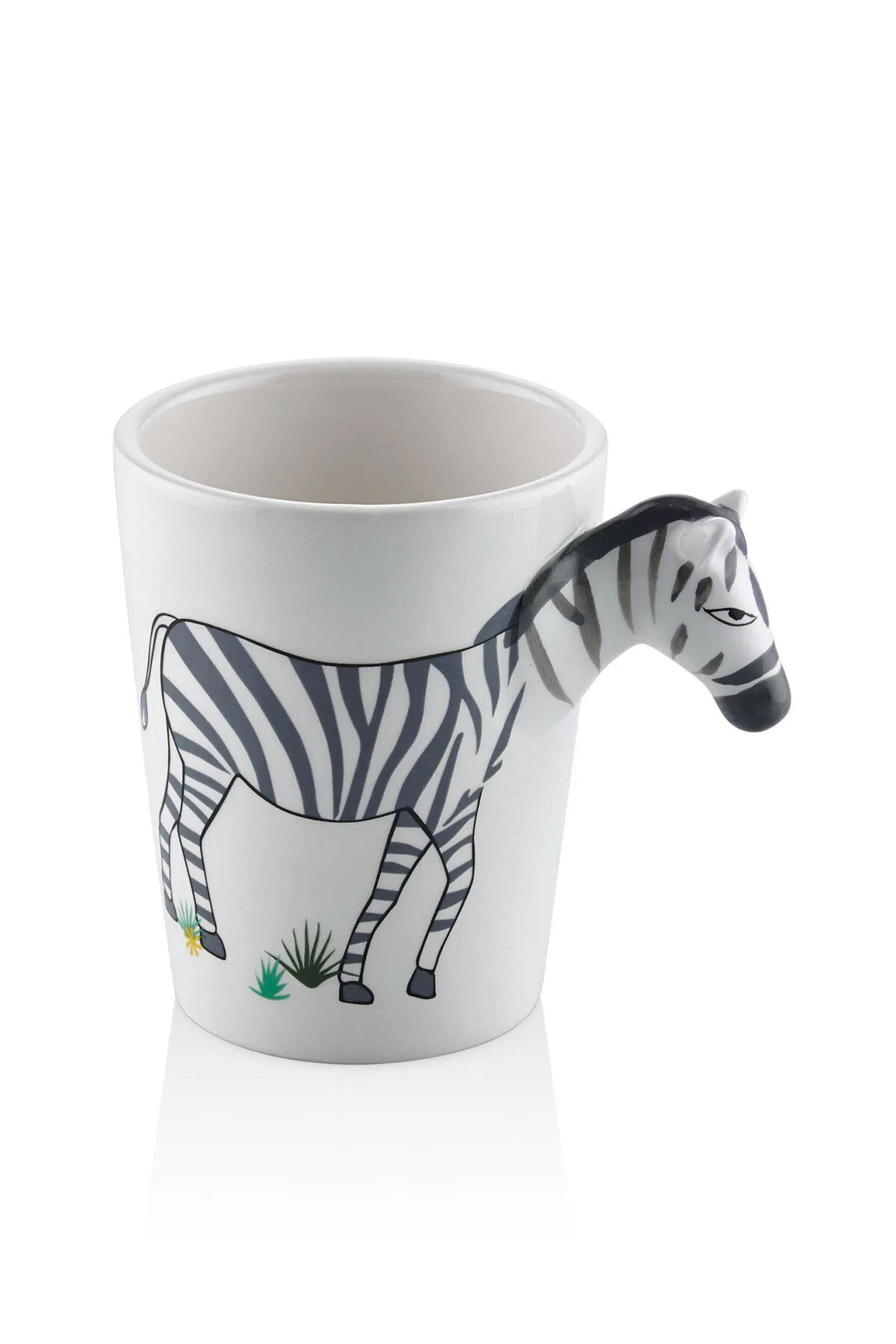 The Mia Zebra Kulplu Seramik Kupa 420 cc