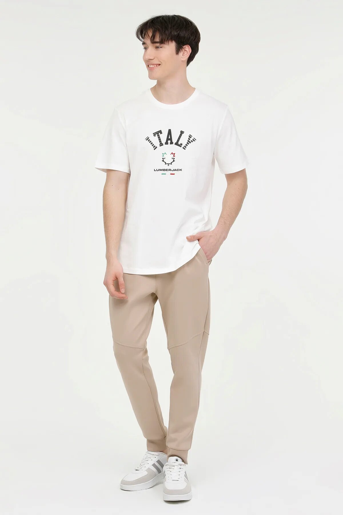 Lumberjack Erkek Tişört RENATO 11ITL1030 BEYAZ