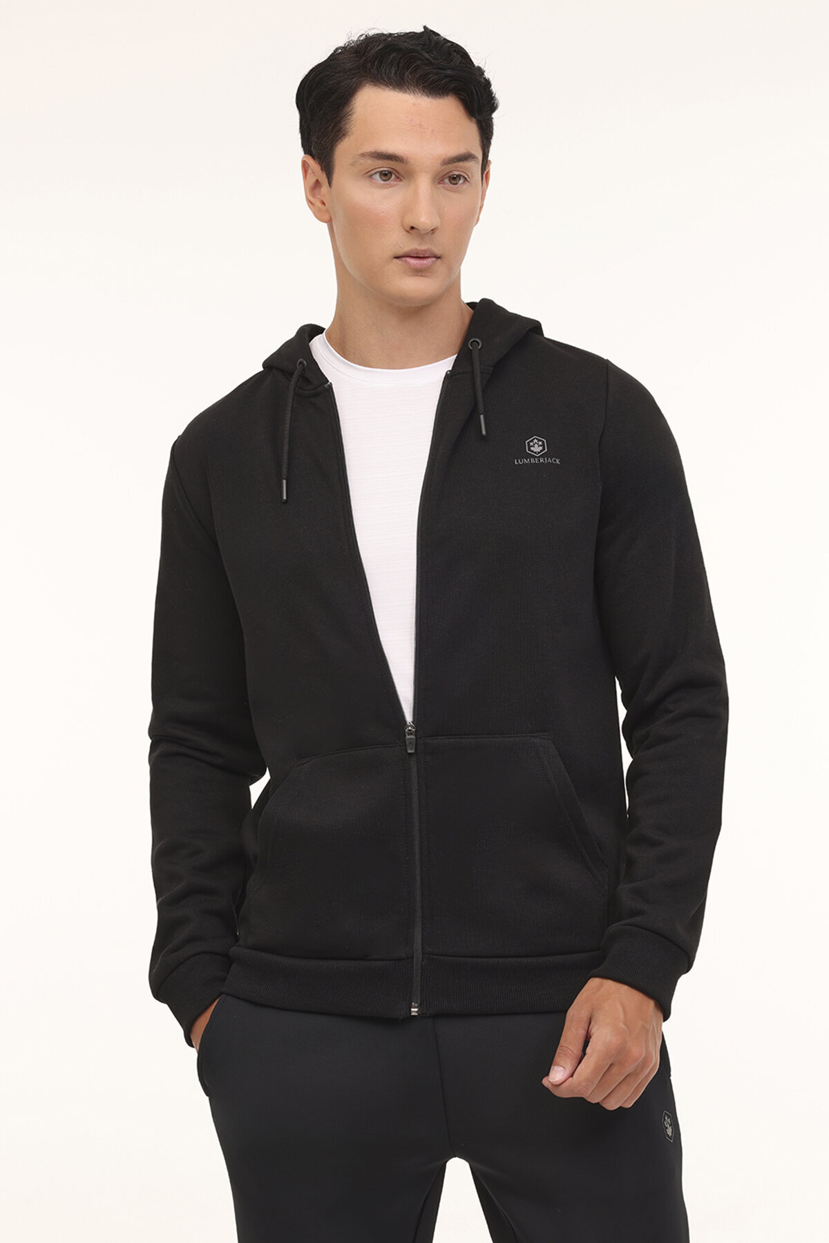 Lumberjack Erkek Sweatshirt BASIC SN05 SIYAH