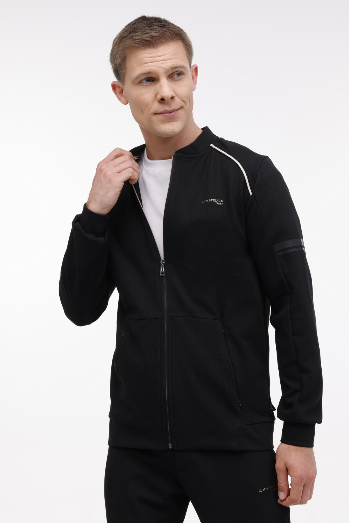 Lumberjack Erkek Sweatshirt ZAHN 18ITL500 SIYAH