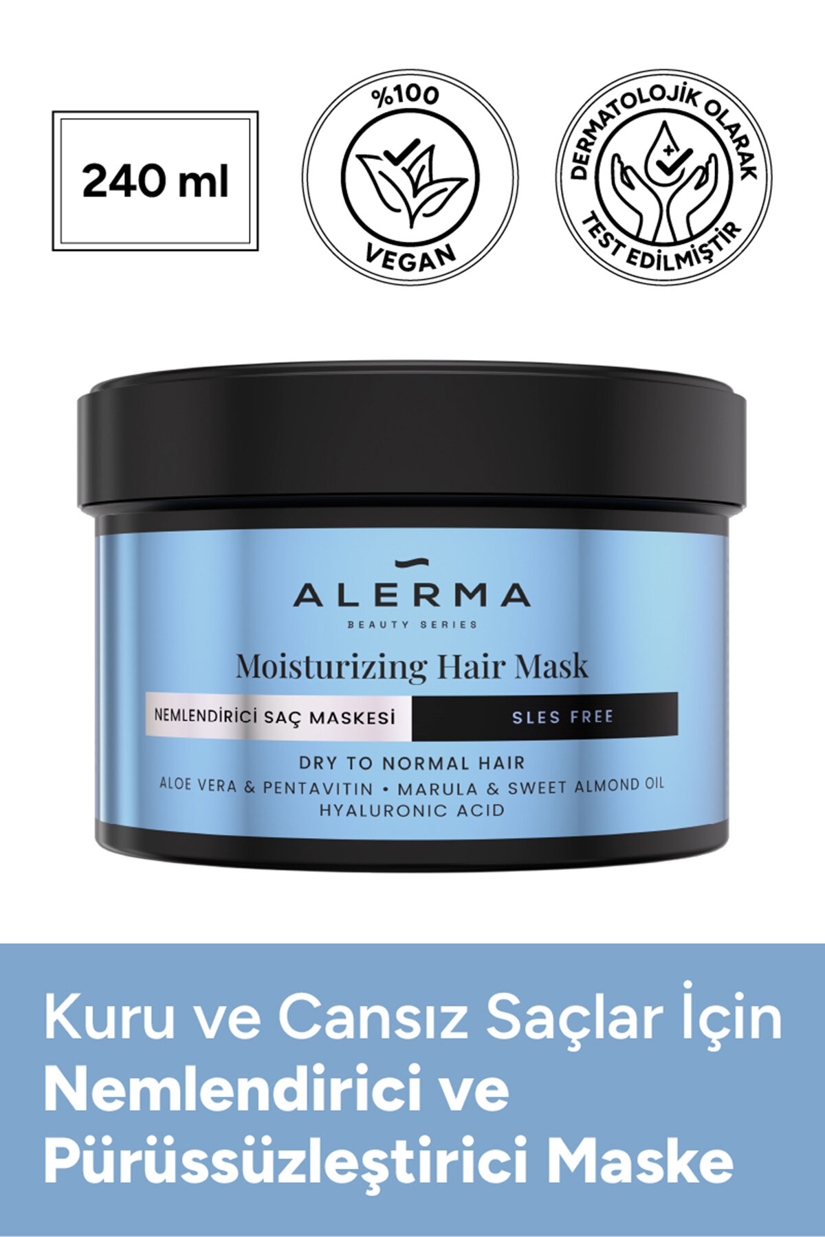 Alerma Nemlendirici Saç Maskesi 240 ml