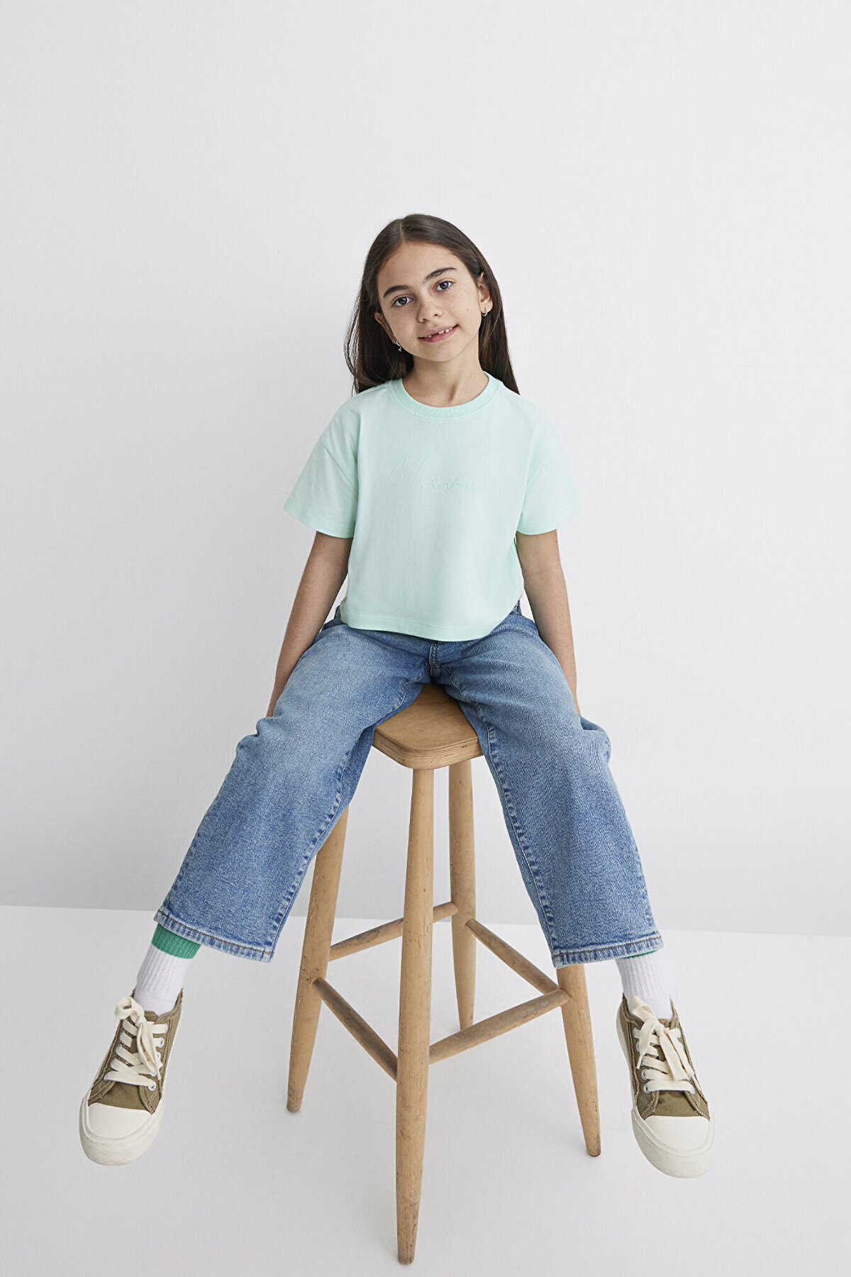 Mavi Kız Çocuk Tişört M7610181-71676