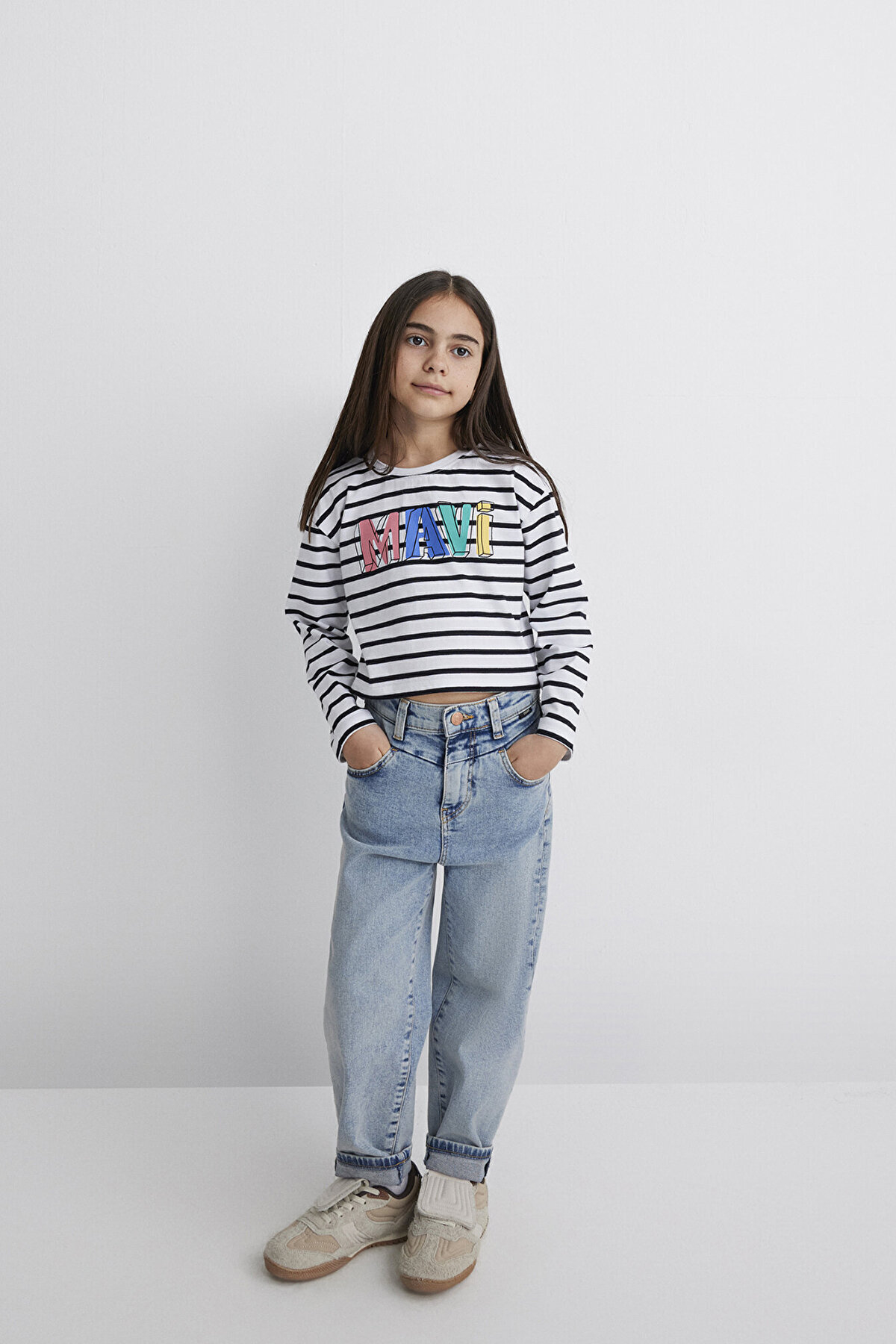 Mavi Kız Çocuk Tişört M7610270-82374