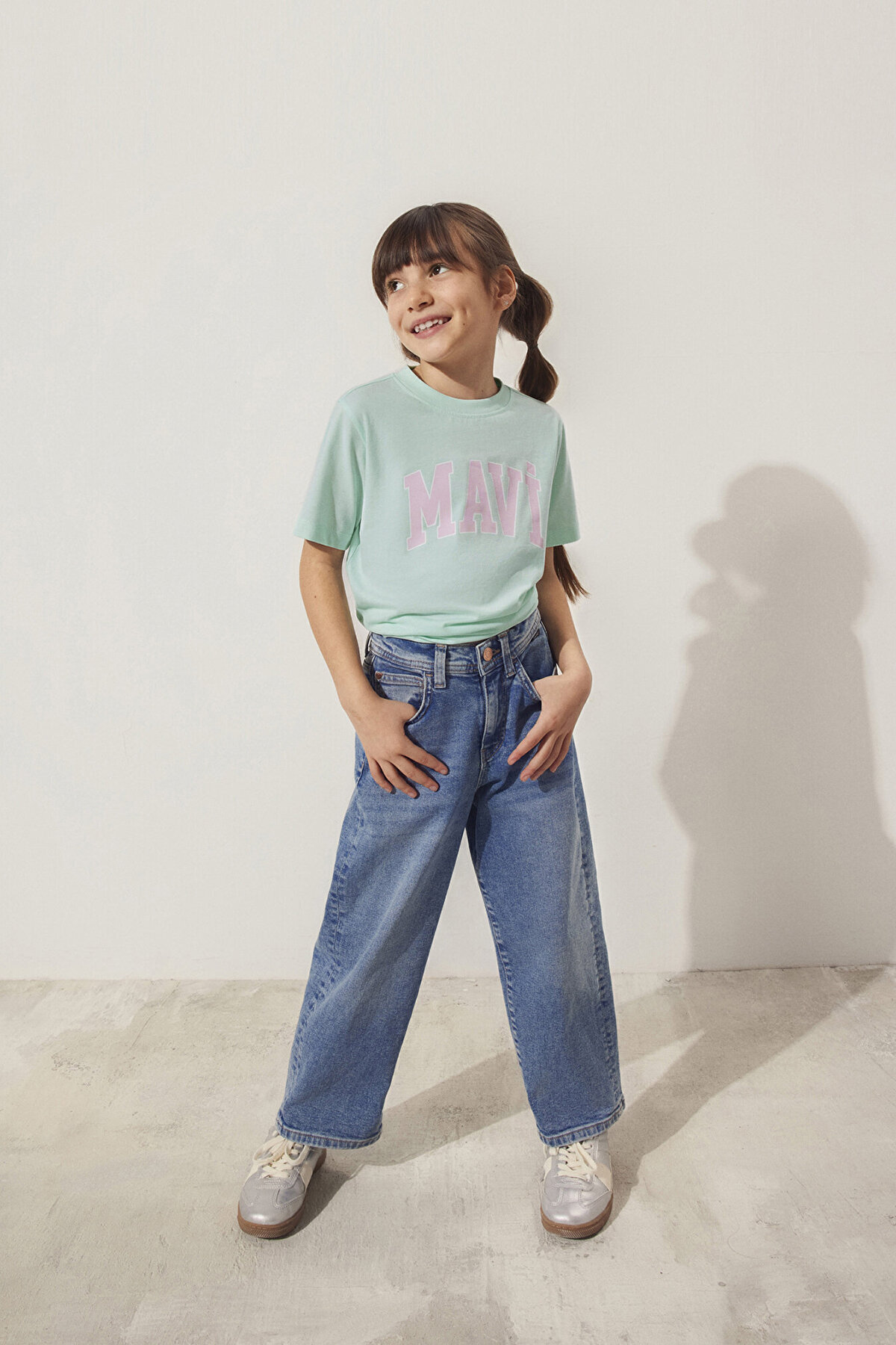 Mavi Kız Çocuk Tişört M7610109-71643