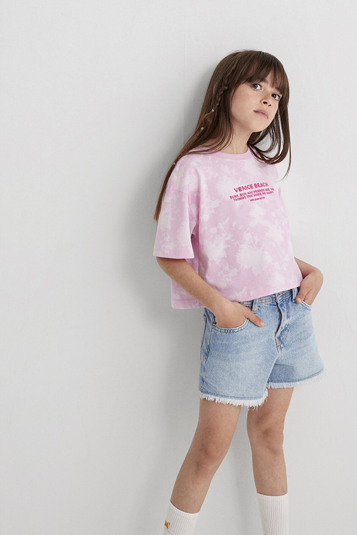 Mavi Kız Çocuk Tişört M7610325-90384