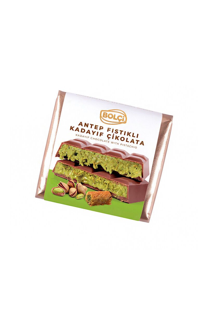 Bolçi Antep Fıstıklı Kadayıf Dolgulu Çikolata 100 G