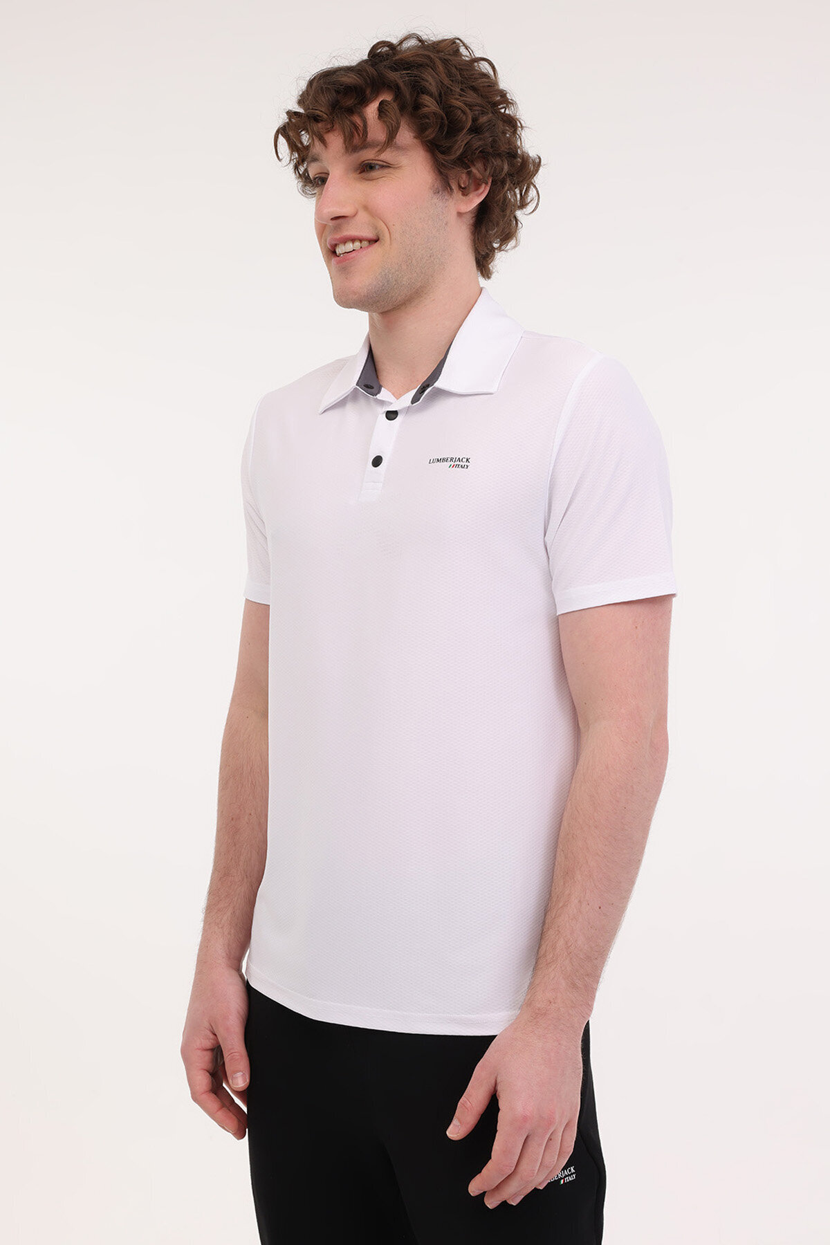 Lumberjack Erkek Polo Yaka Tişört HOPE 12ITL401 BEYAZ