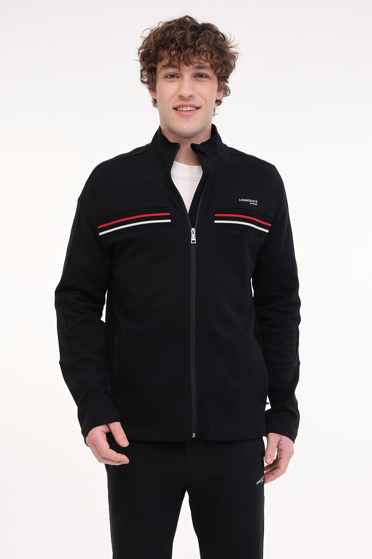 Lumberjack Erkek Sweatshirt ROBERT 18ITL411 SIYAH