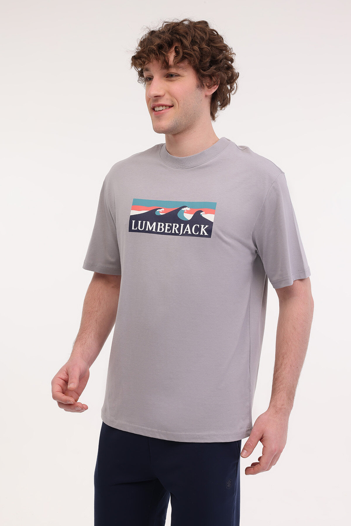 Lumberjack Erkek Tişört ROGER 11OTD2-31 K.GRI