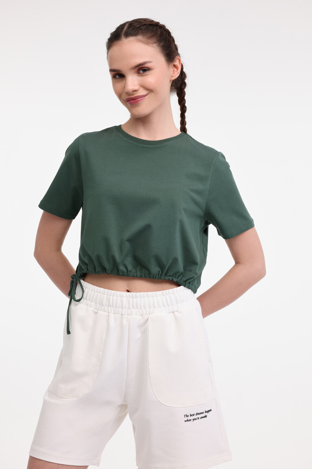 Lumberjack Kadın Tişört SERG 11OUTSS25111 YESIL