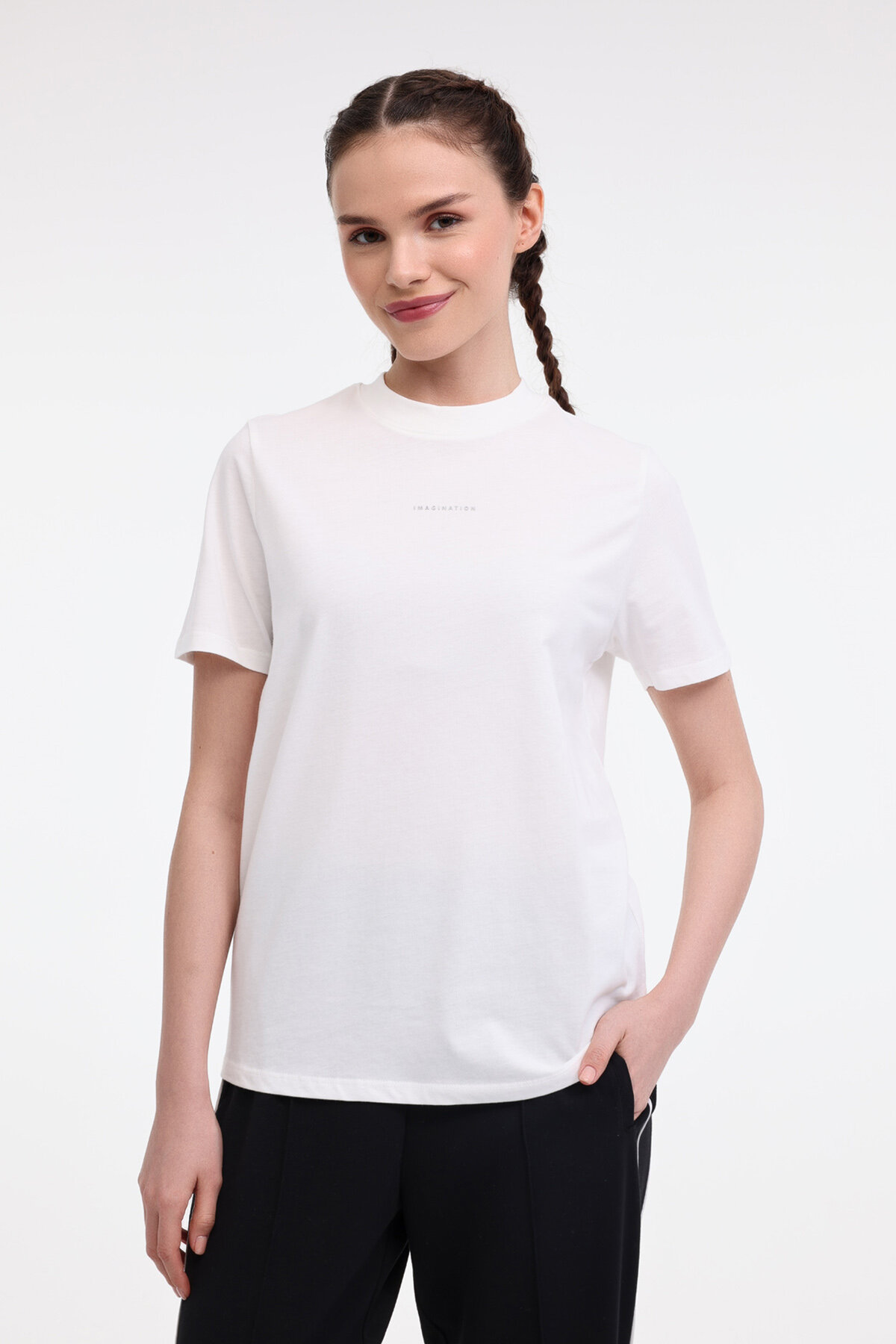 Lumberjack Kadın Tişört ROBI 11MS468 BEYAZ