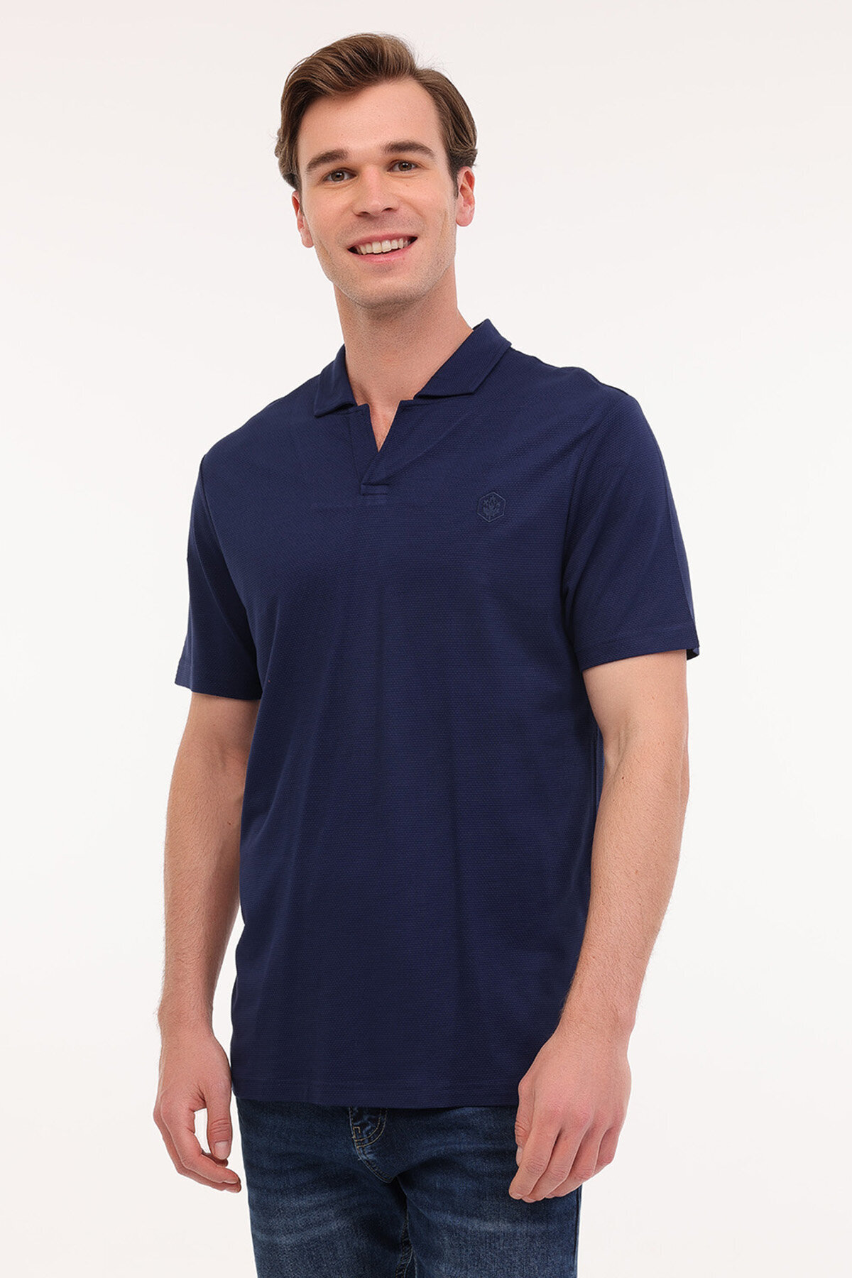 Lumberjack Erkek Polo Yaka Tişört JUAN 12URB4001 INDIGO