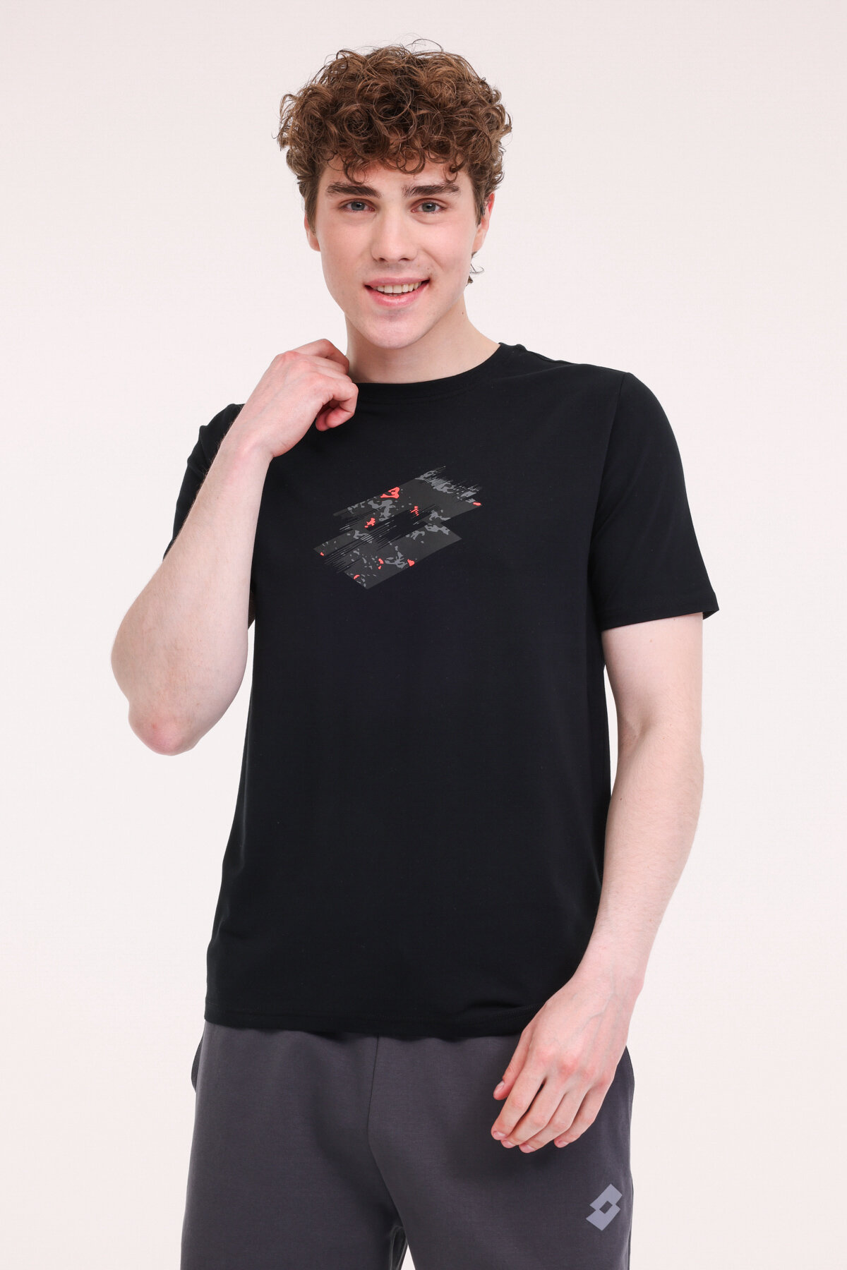 Lotto Erkek Tişört FIGURE TEE SIYAH