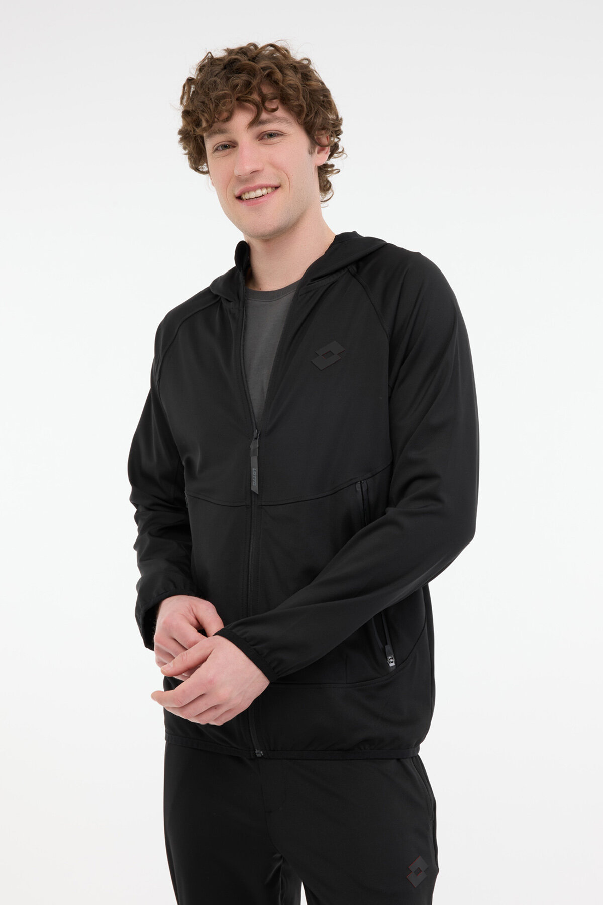 Lotto Erkek Rüzgarlık RAUNA FZ SIYAH