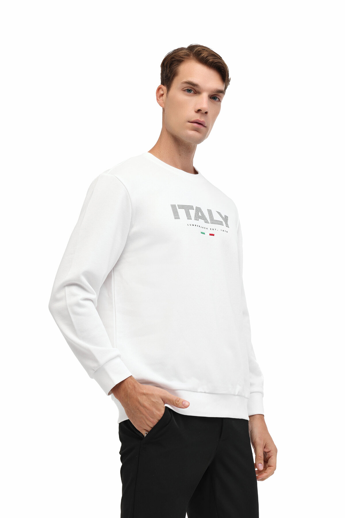 Lumberjack Erkek Sweatshirt GALE 16ITL701 EKRU