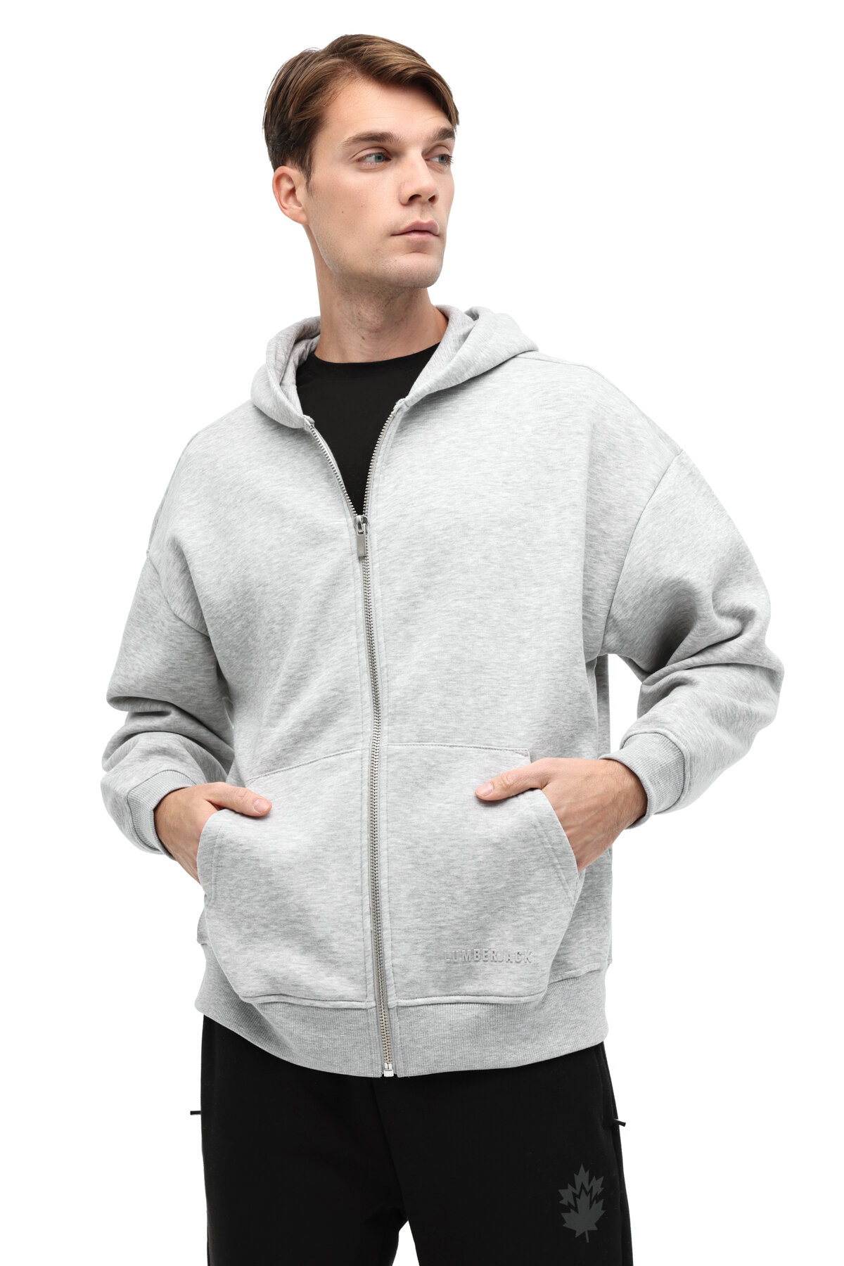 Lumberjack Erkek Sweatshirt ROS 18HS112 GRI MEL