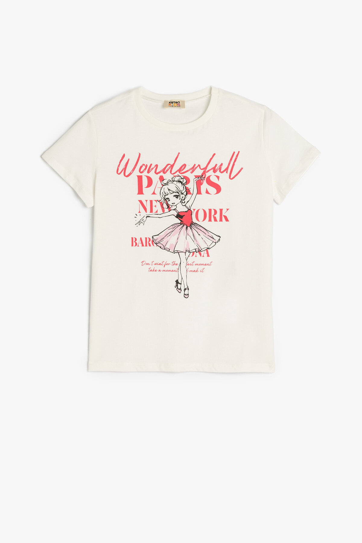 Koton Kız Çocuk Tişört 5SKG10236AK