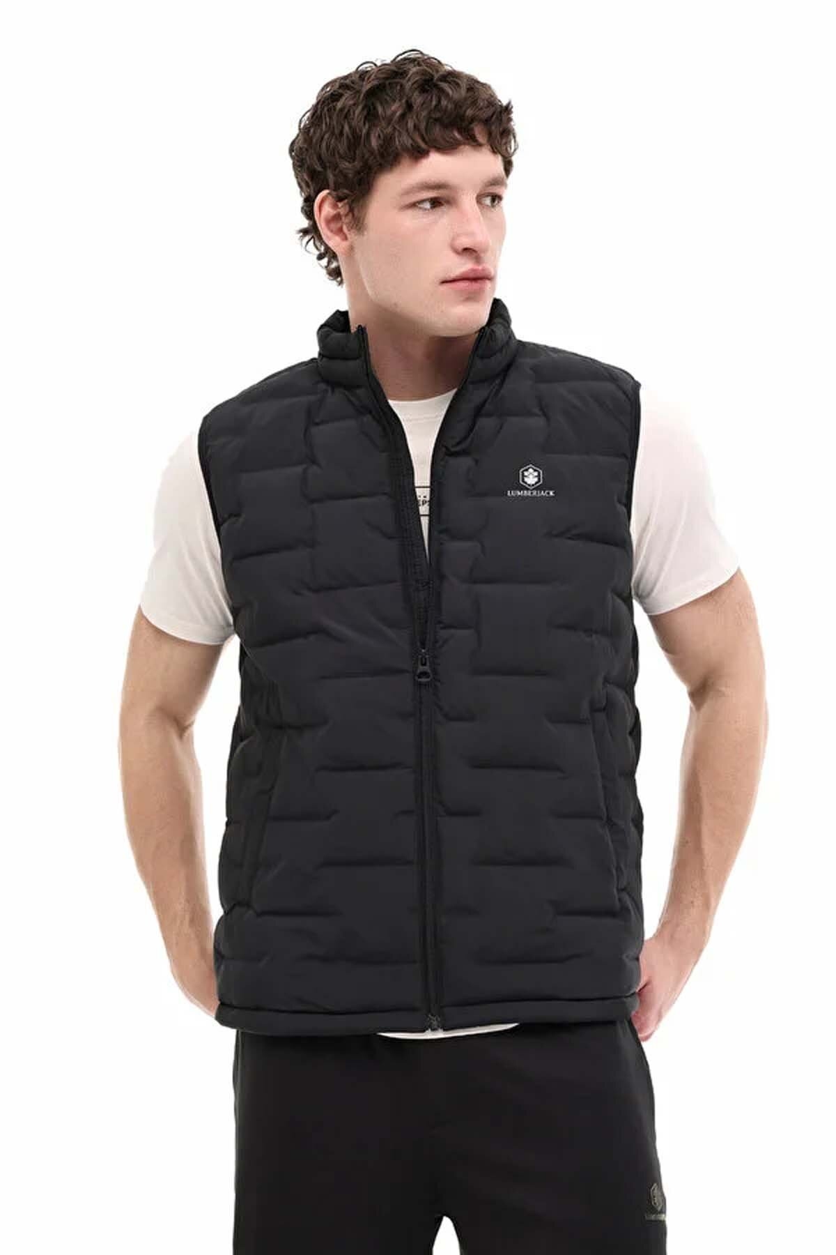 Lumberjack Erkek Yelek AMOTT VEST SIYAH