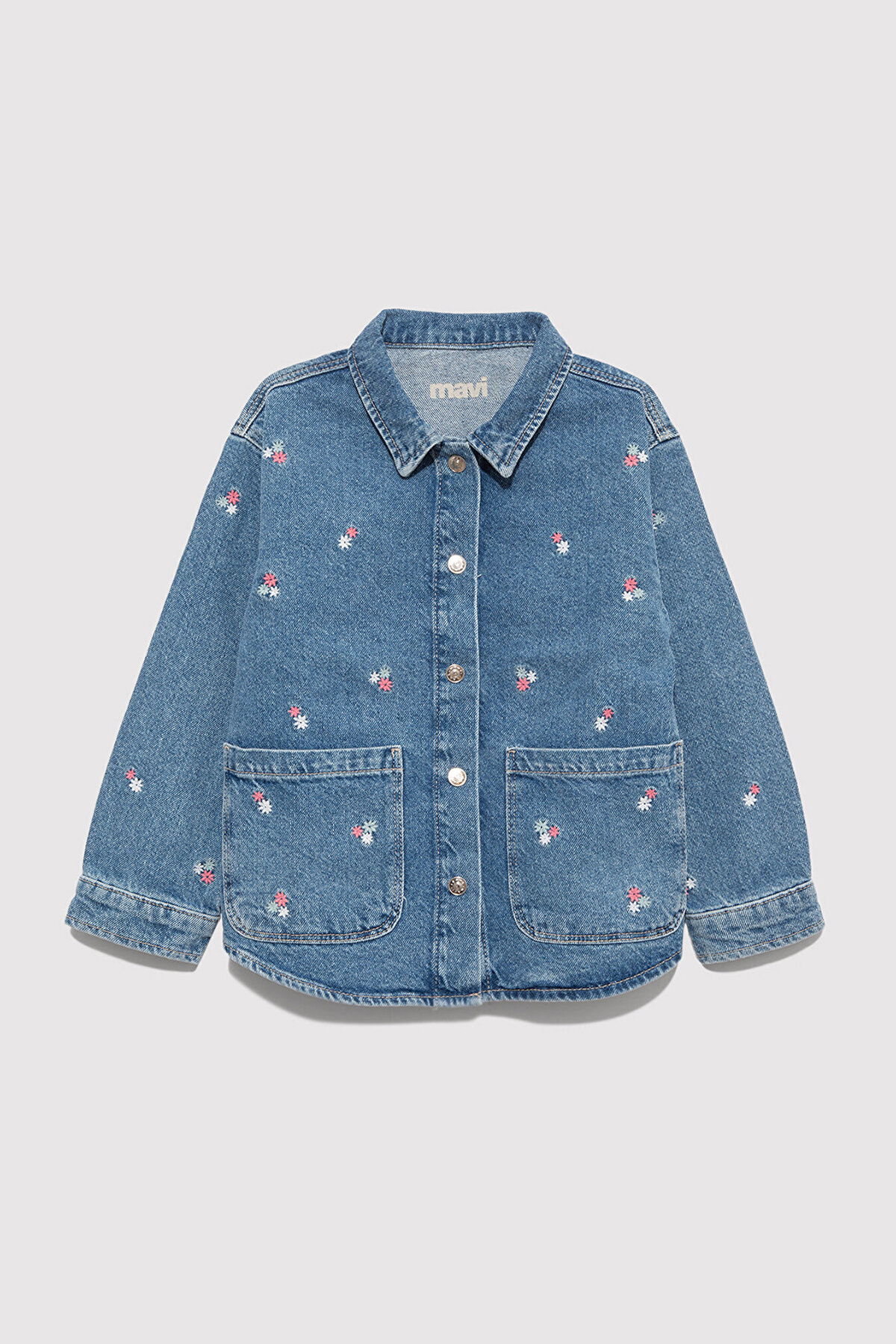 Mavi Kız Çocuk Kot Gömlek M7210002-90881
