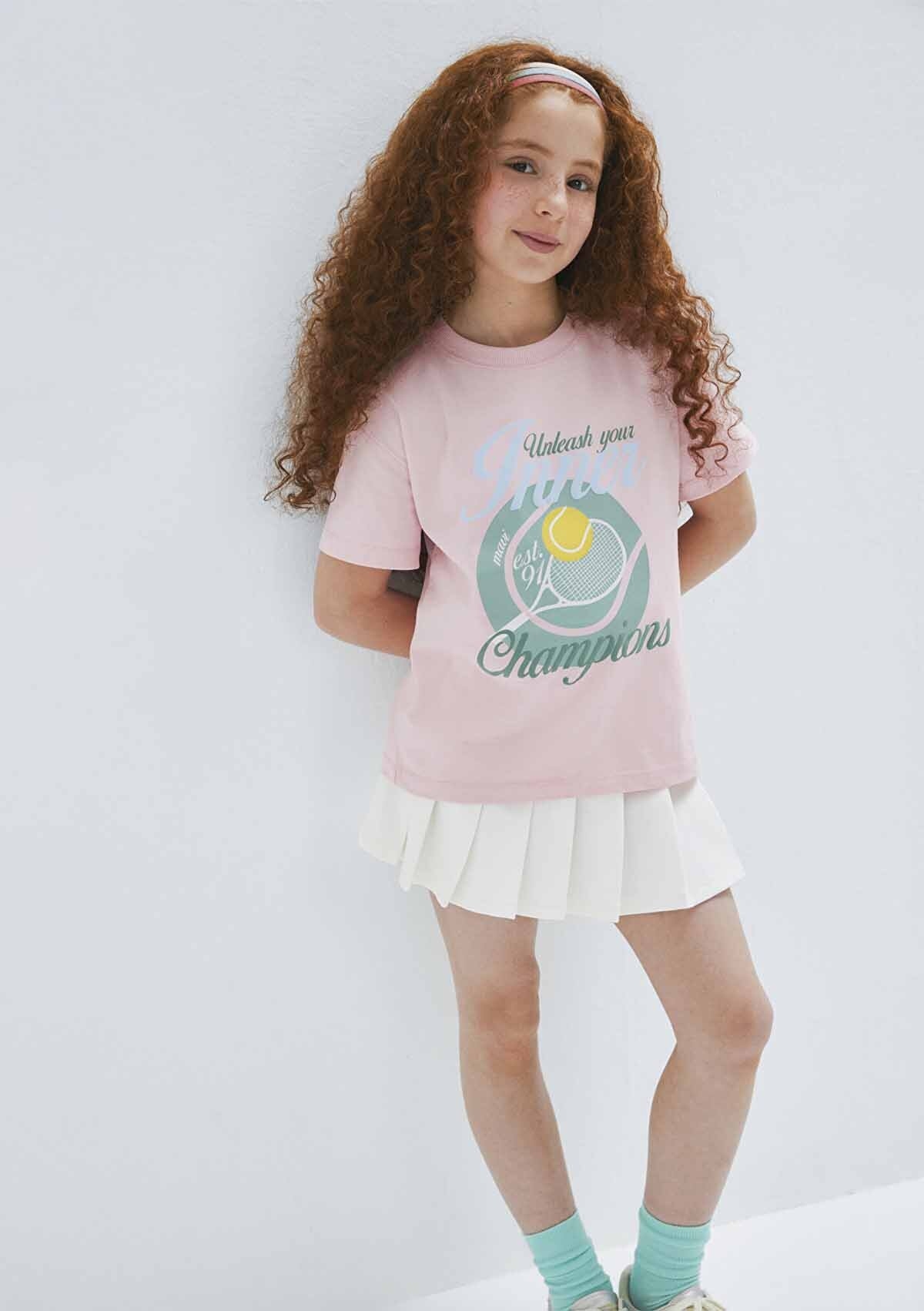 Mavi Kız Çocuk Tişört M7610396-71007