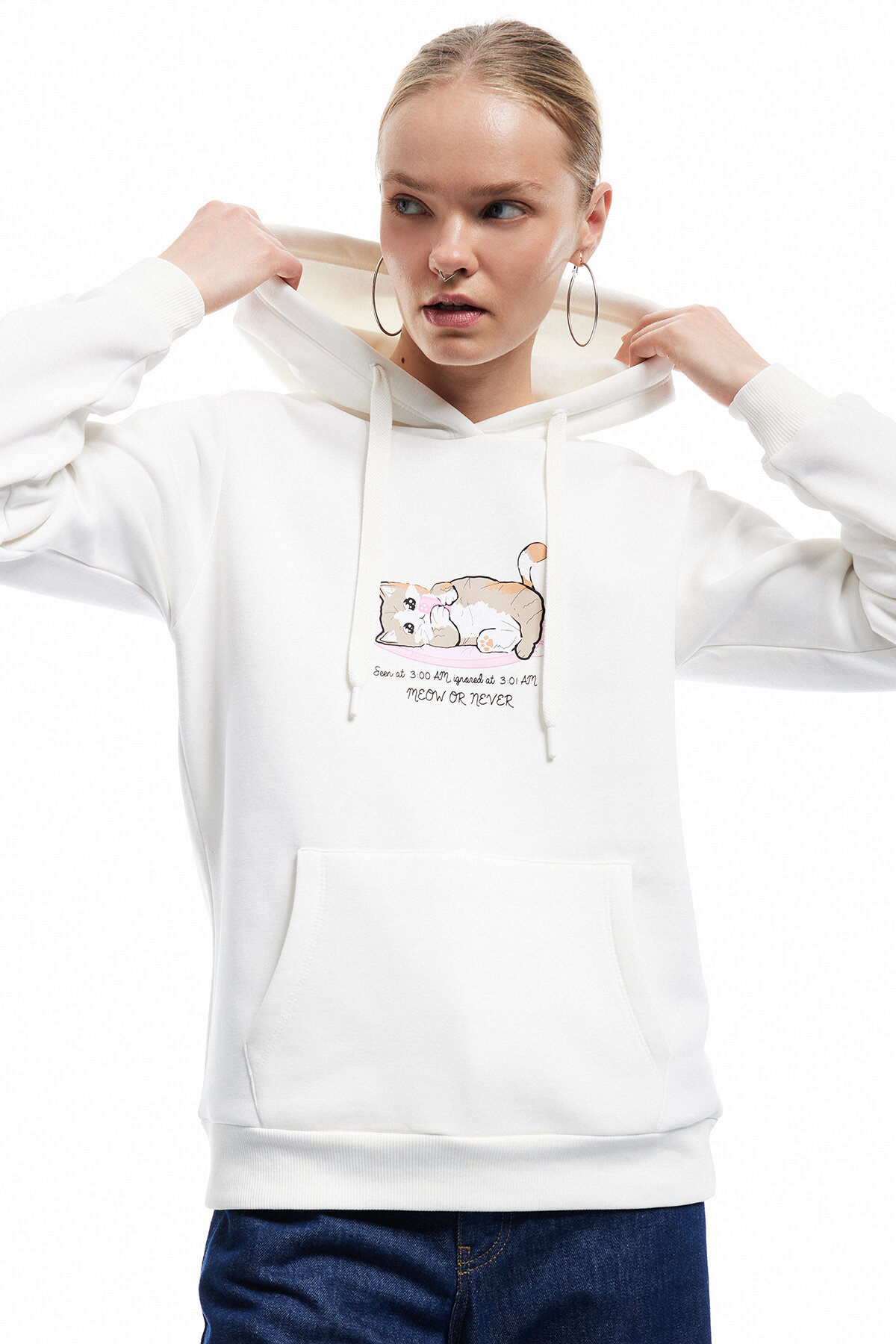 Koton Kadın Sweatshirt 6WAL10147IK