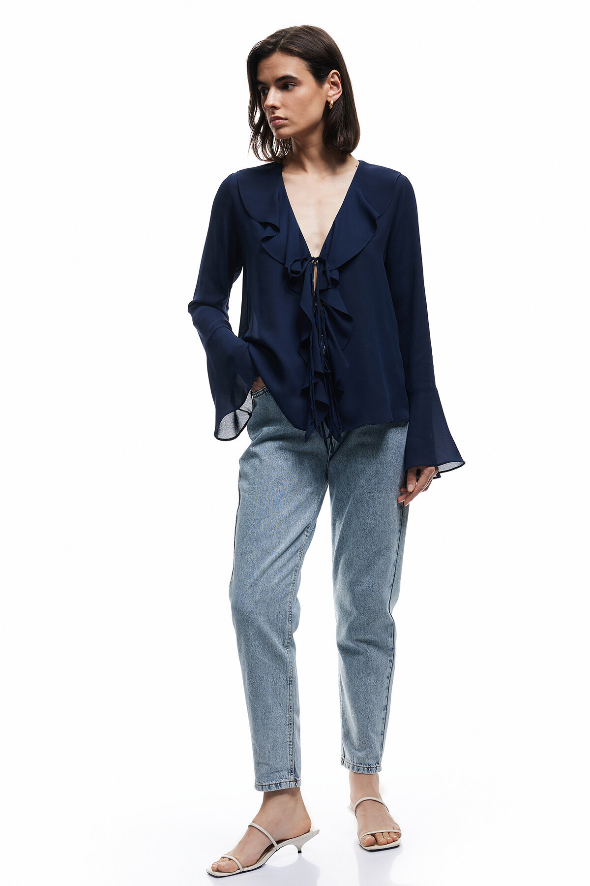 Koton Kadın Kot Pantolon 6WAL40022MD