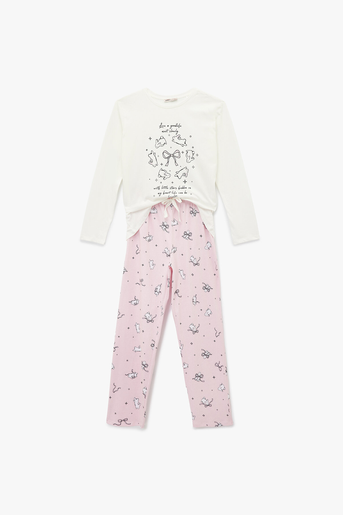 Koton Kadın Pijama Takımı 6WLK40148MK.EKR