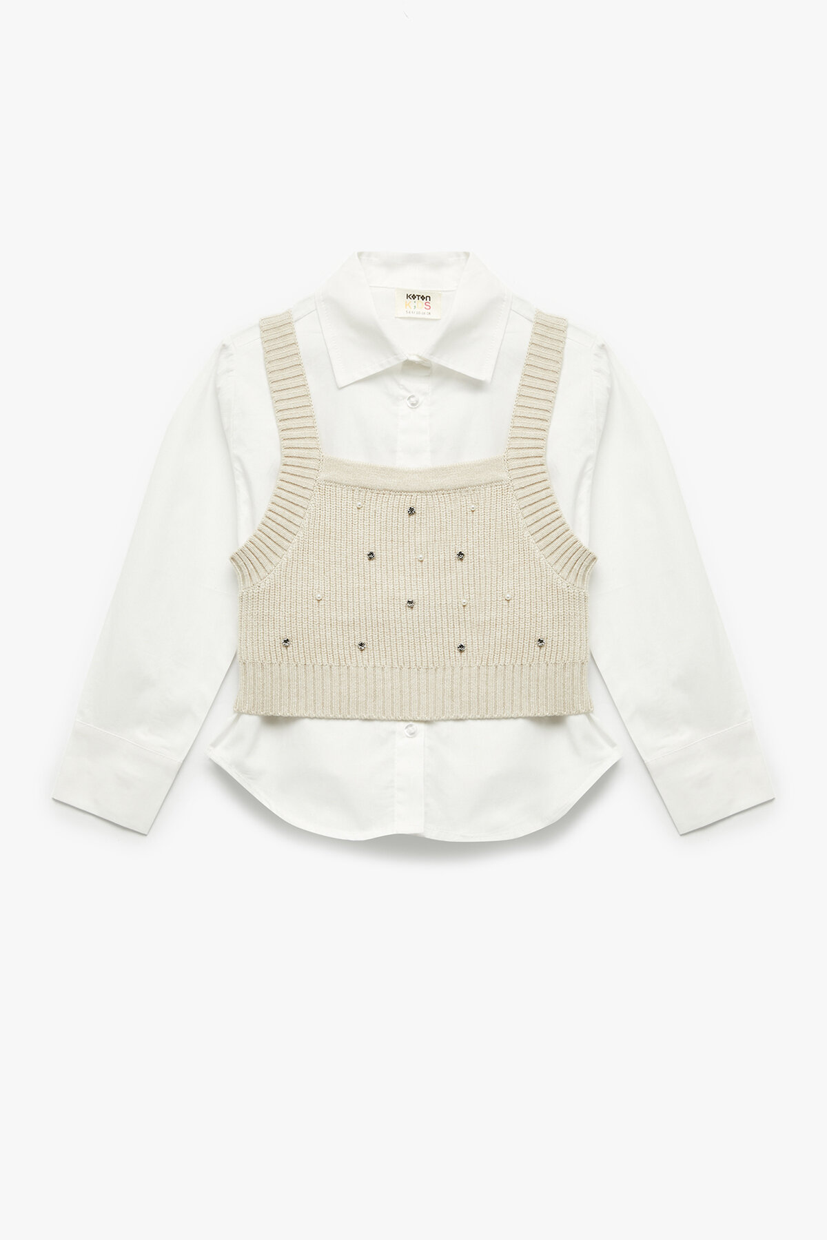 Koton Kız Çocuk Gömlek 6WKG60030AW