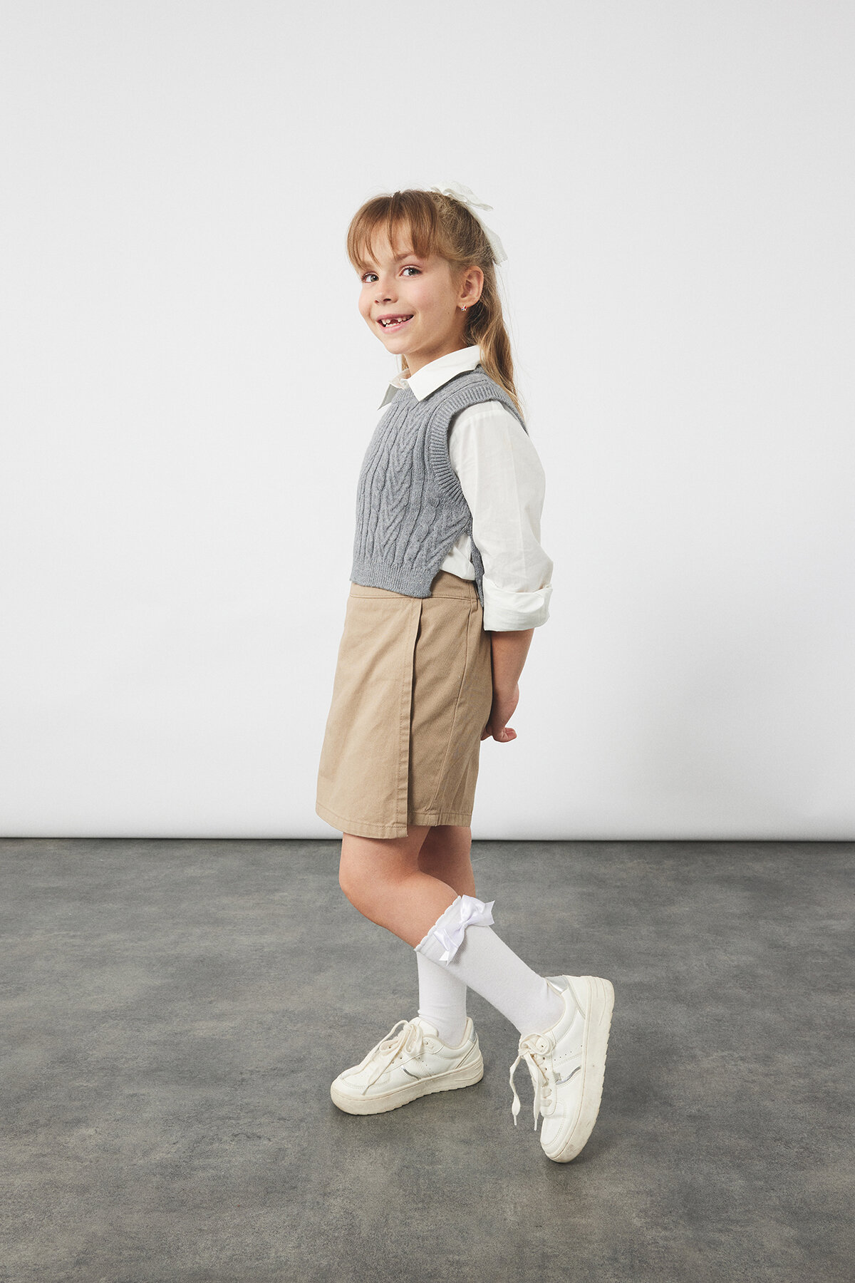 Koton Kız Çocuk Gömlek 6WKG60031AW