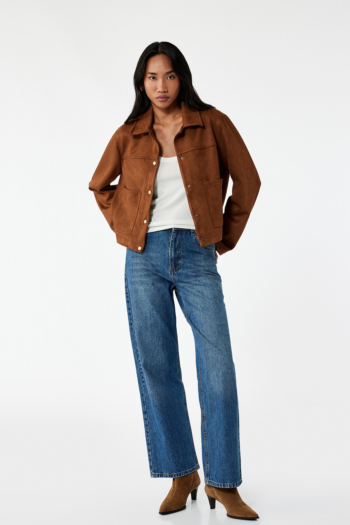 Koton Kadın Kot Pantolon 6WAL40158MD