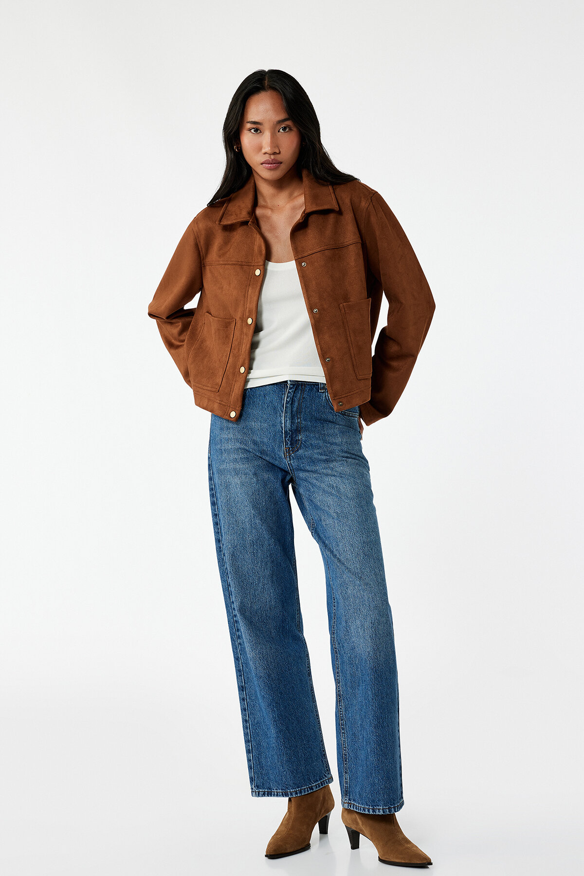 Koton Kadın Kot Pantolon 6WAL40158MD