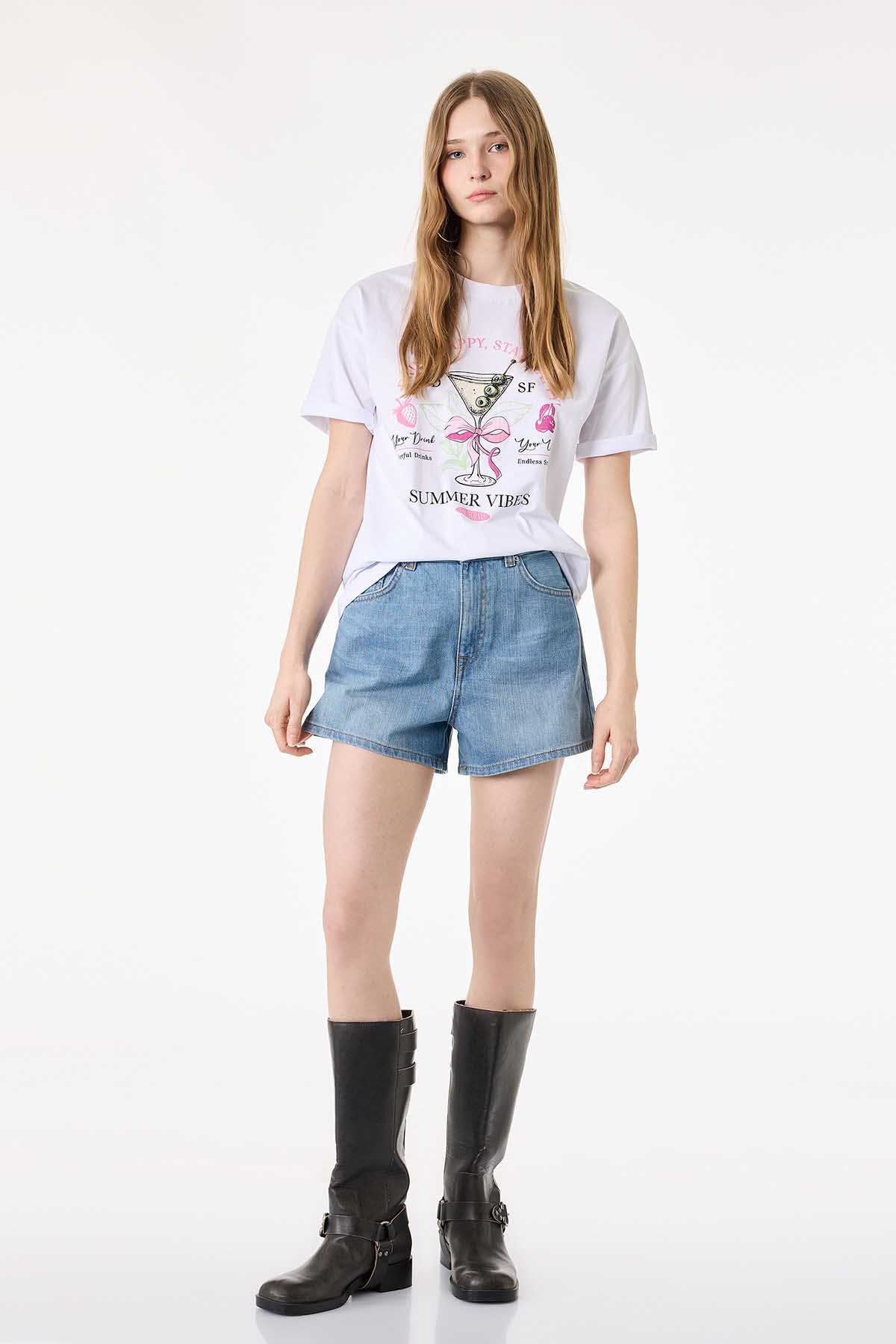 Koton Kadın Tişört 6SAL10085IK